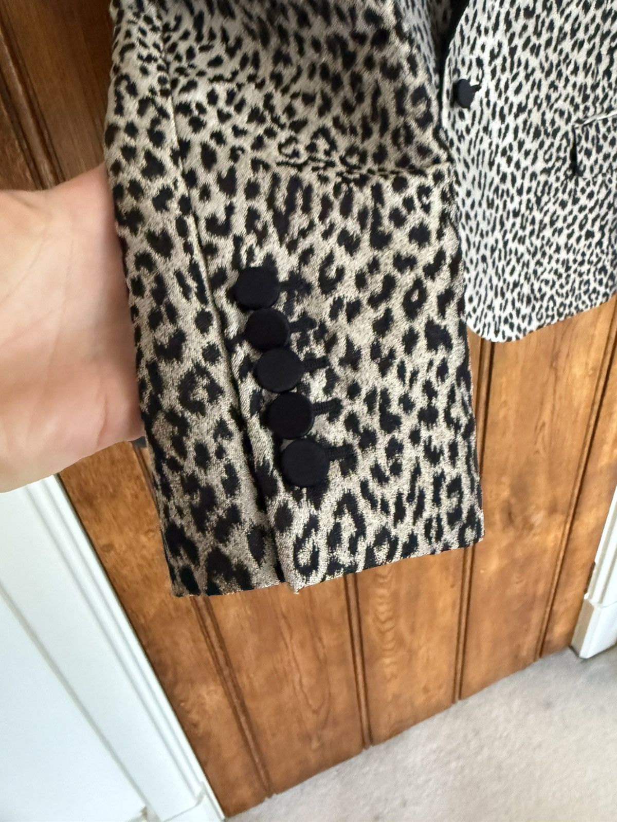 Hedi Slimane × Saint Laurent Paris SS14 Saint Laurent Babycat Le Smoking tuxedo jacket Hedi Size 36R - 6 Thumbnail
