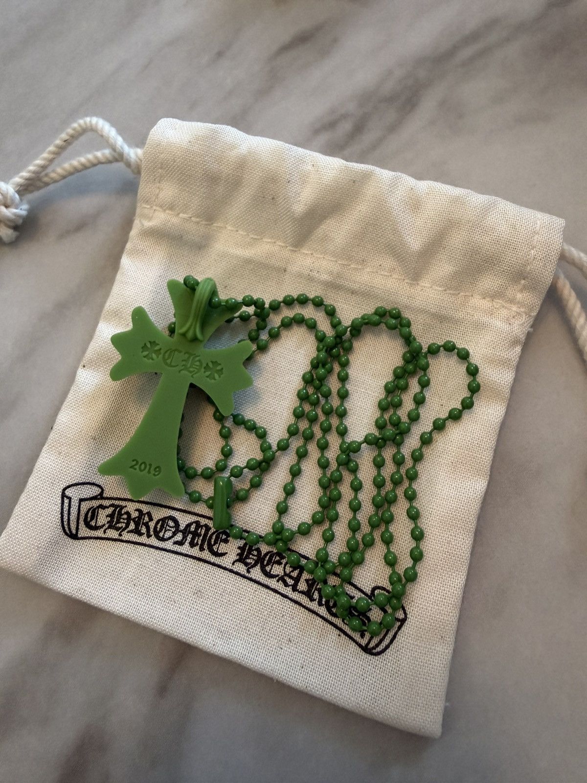 Chrome Hearts Chrome Hearts Cross Silicon Pendant Green Size ONE SIZE - 2 Thumbnail