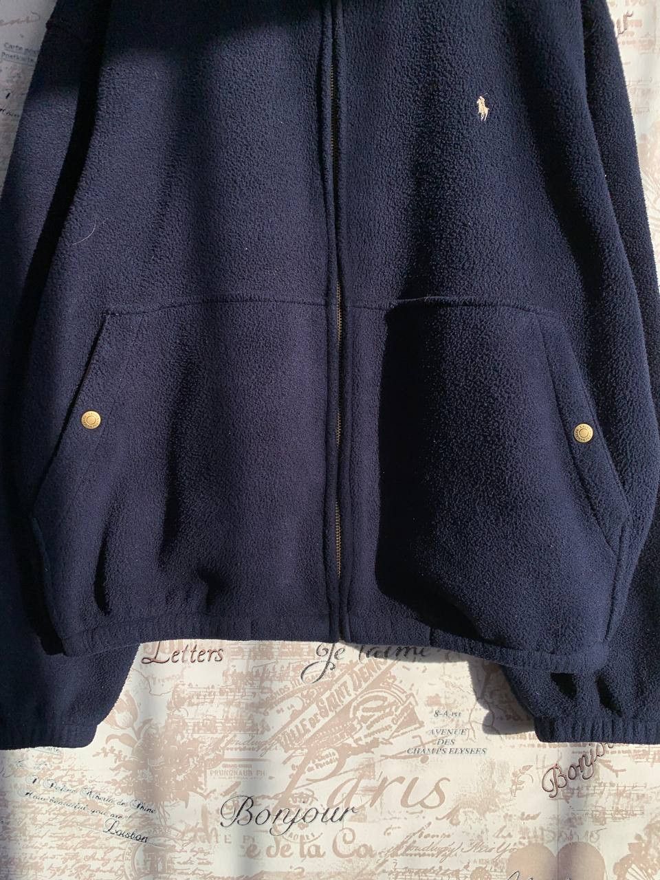 Polo Ralph Lauren Vintage Mens Polo Ralph Lauren Fleece Bomber Jacket Size L Size US L / EU 52-54 / 3 - 4 Thumbnail