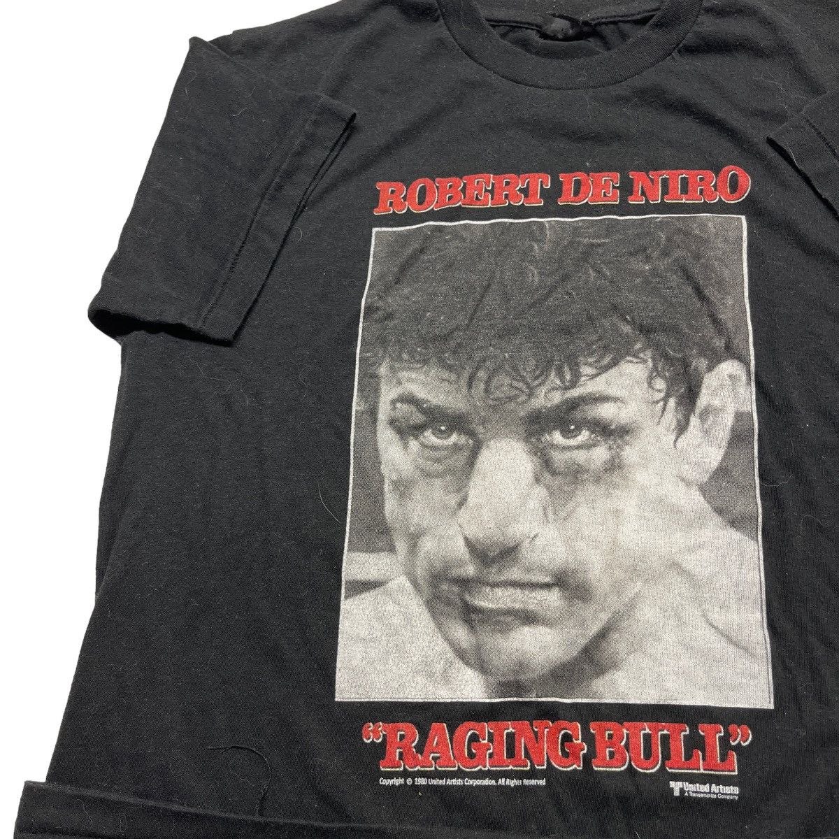 image of Changes x Movie 80's Robert De Niro The Raging Bull Tee in Black, Men's (Size Medium)