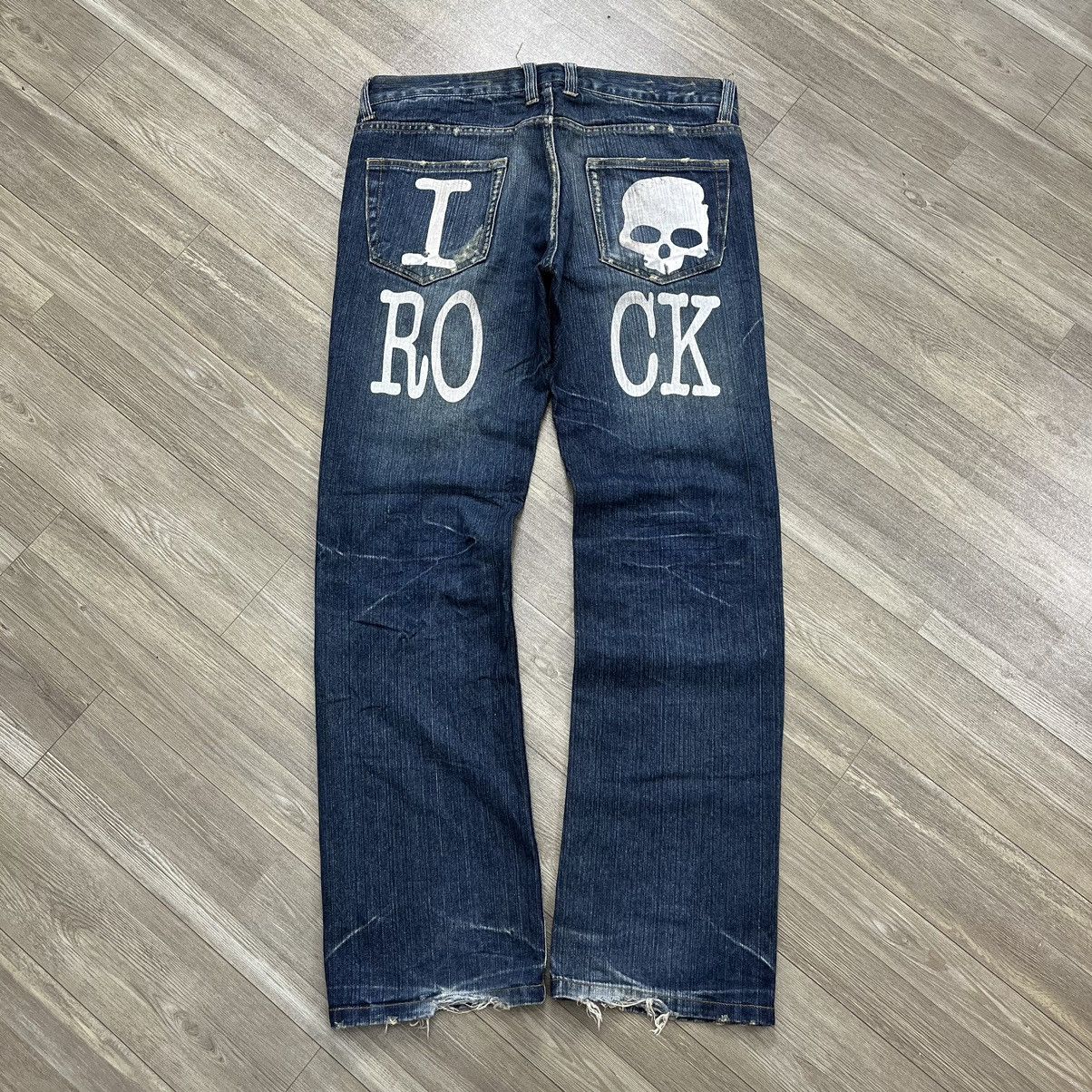 skull L.G.B. patch jeans [初期]