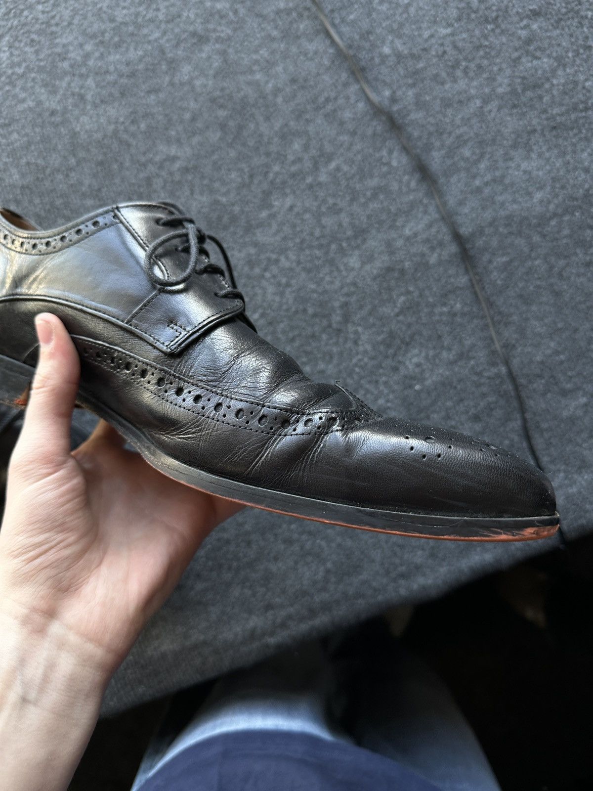 Melvin & Hamilton LUXURY 🚨 MELVIN & HAMILTON VNTG SHOES MEN BLACK LUXURY RARE Size US 12 / EU 45 - 17 Thumbnail