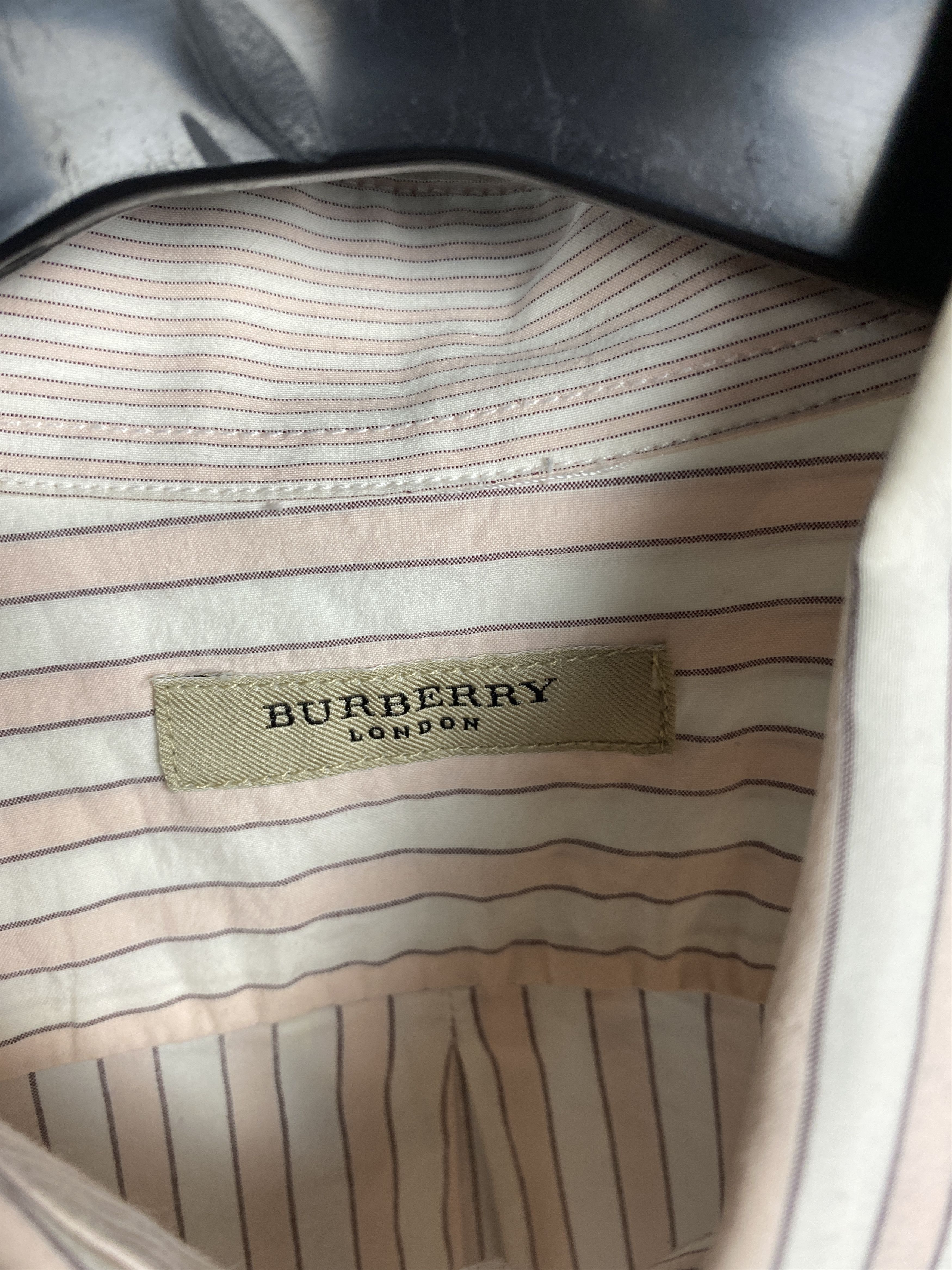 Burberry Burberry London Vintage Mens Shirt Size US XL / EU 56 / 4 - 4 Thumbnail