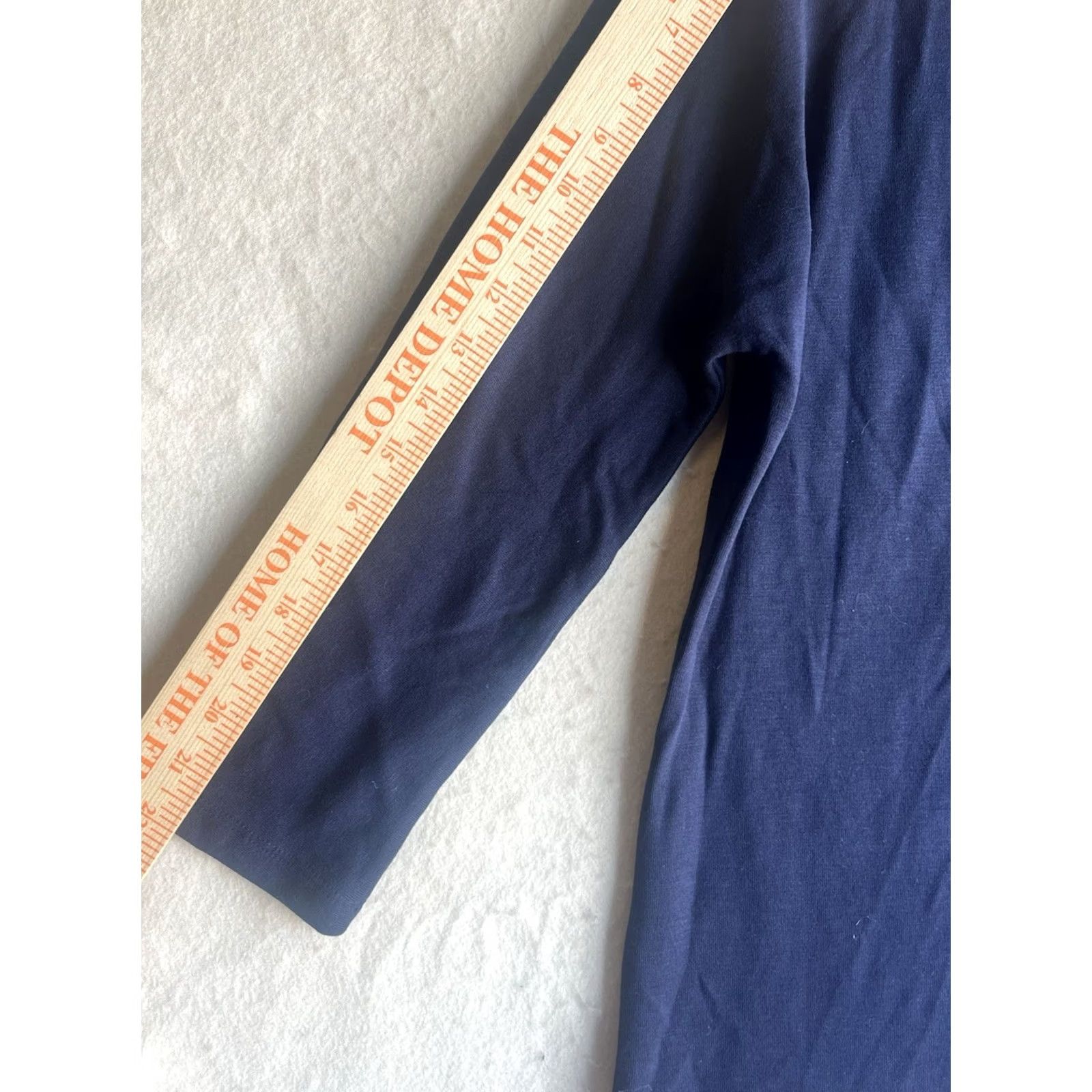 Talbots Talbots Sweater Womens Small Blue Gray Round Neck Long Sleeve Pullover Rayon Nylon Solid Colorful Two Color Accent Size S / US 4 / IT 40 - 5 Thumbnail