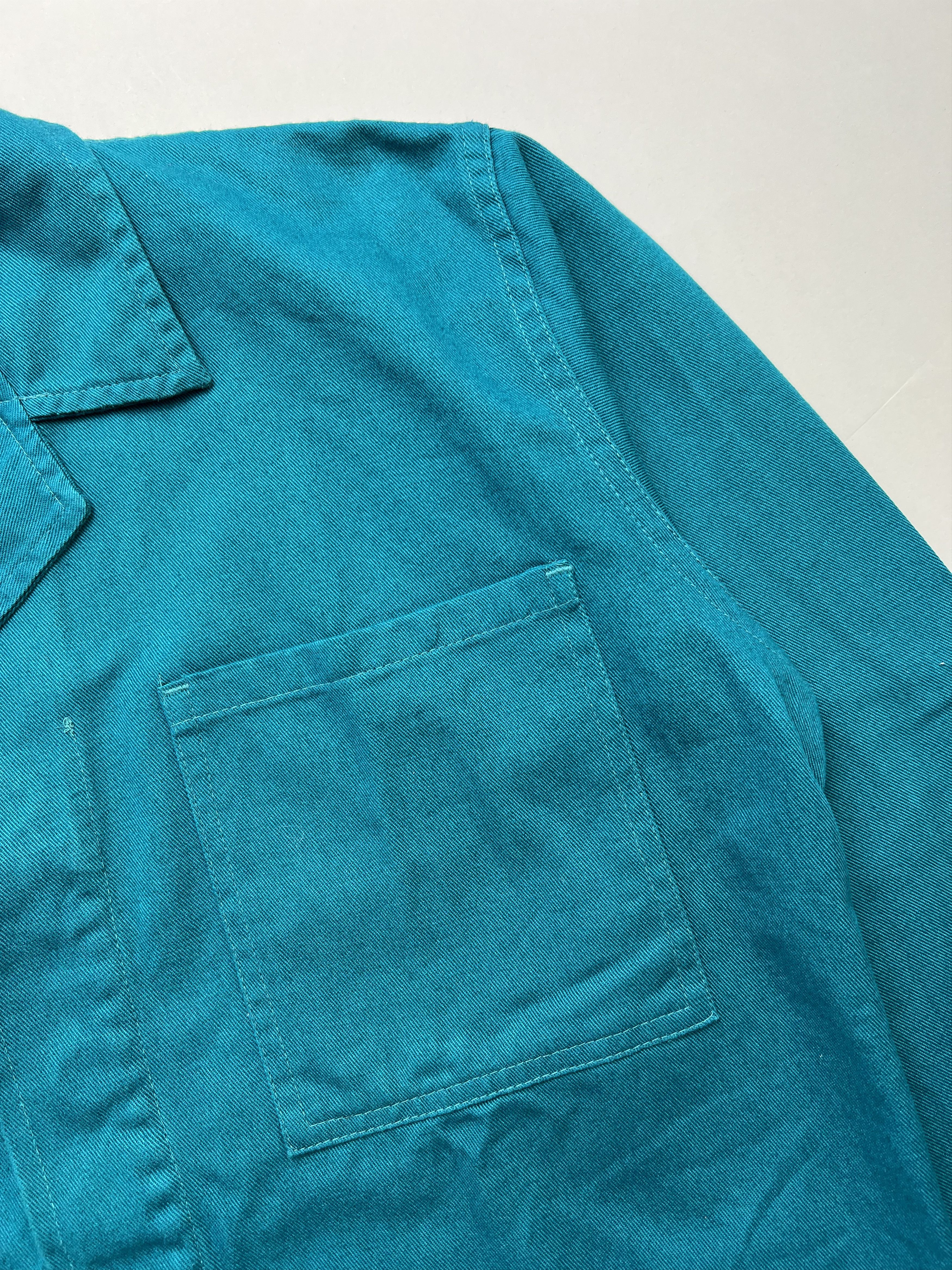 Vintage French Work Jacket Bleu De Travail Green Size US M / EU 48-50 / 2 - 4 Thumbnail