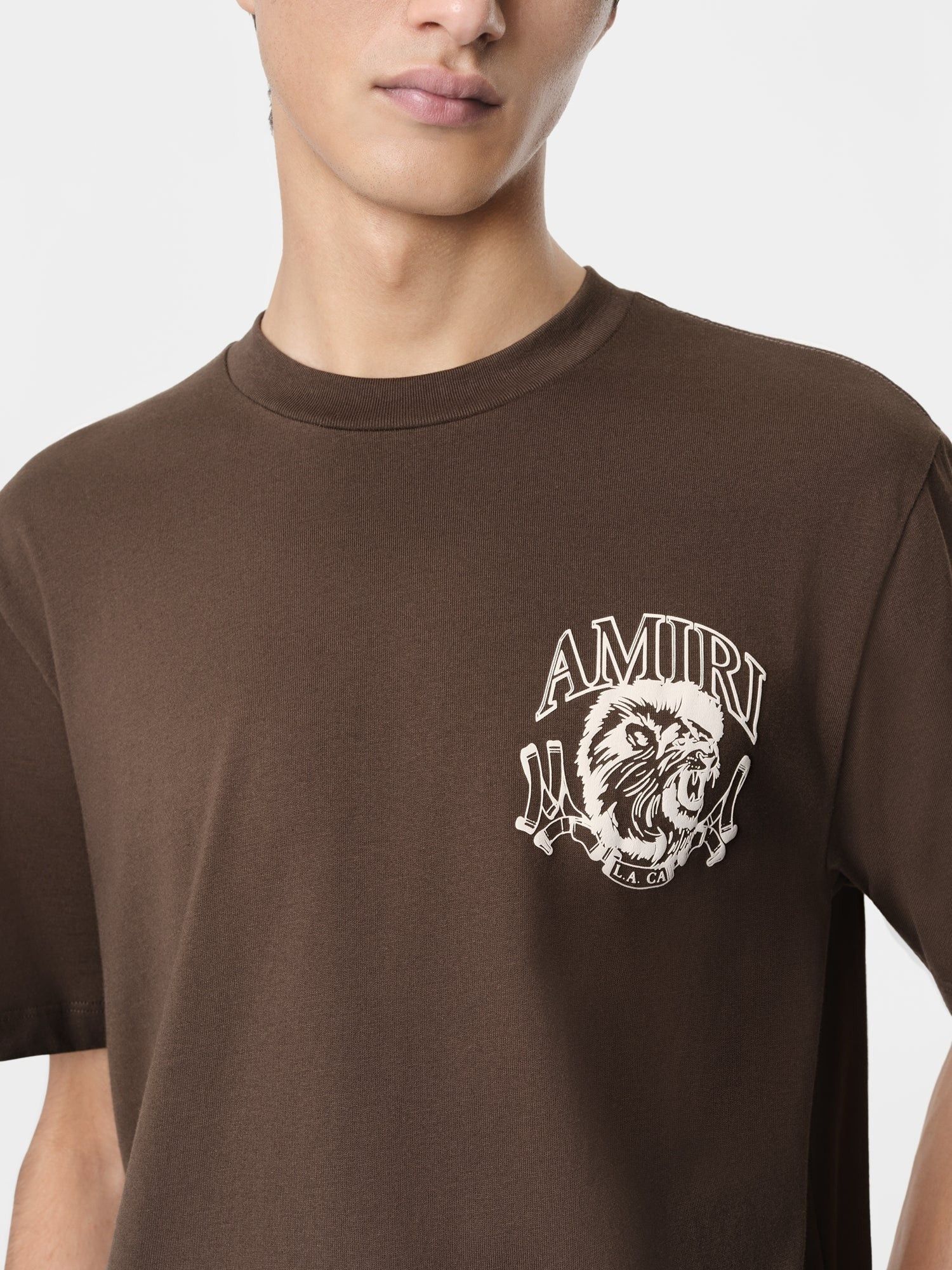 Amiri o1orln1025 Lion Outline T-Shirt in Brown Size US S / EU 44-46 / 1 - 5 Thumbnail