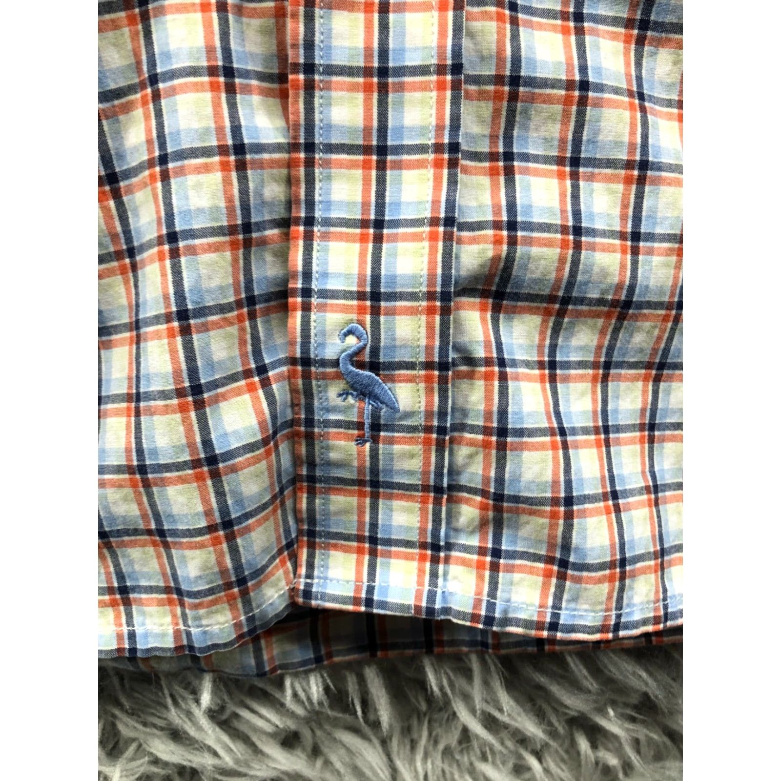 Tailorbyrd TAILORBYRD Collection Shirt Mens XL Long Sleeve Button-Down Collar Multicolor Check Embroidered Logo Performance All Seasons Size US XL / EU 56 / 4 - 4 Thumbnail