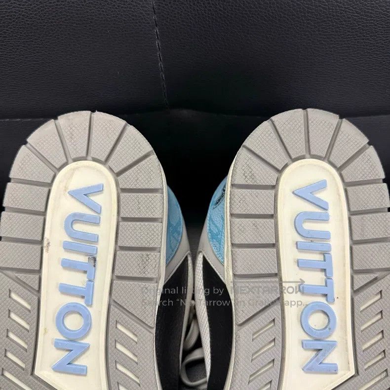 Louis Vuitton Louis Vuitton 24 new trianer blue and black velcro low-top Size US 9 / EU 42 - 5 Thumbnail