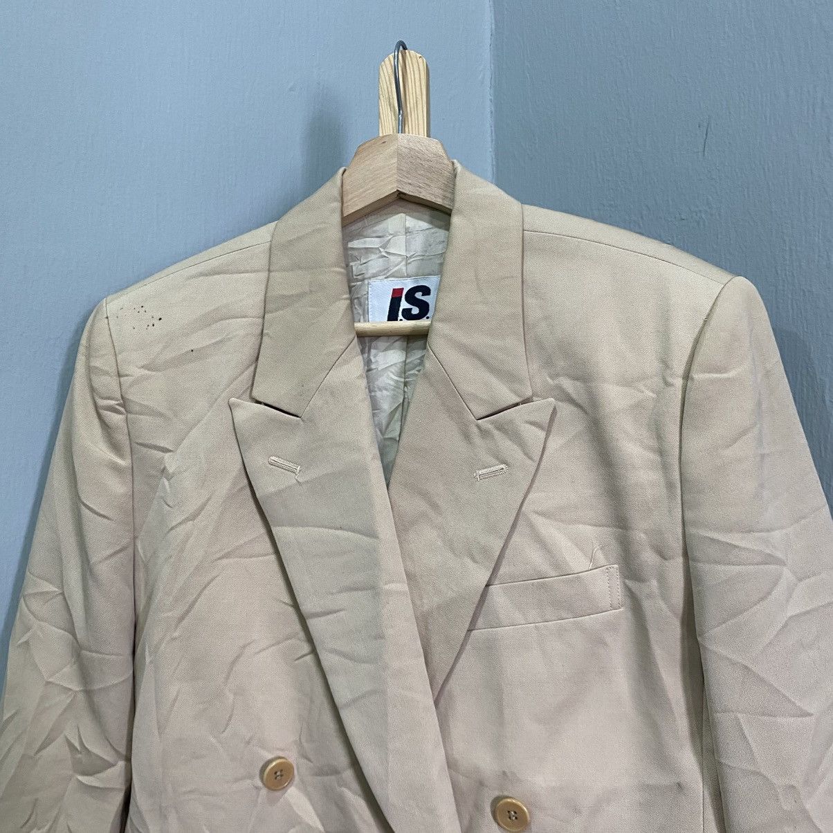 Issey Miyake IS Issey Miyake Double Breasted Blazer Jacket Size US M / EU 48-50 / 2 - 4 Thumbnail