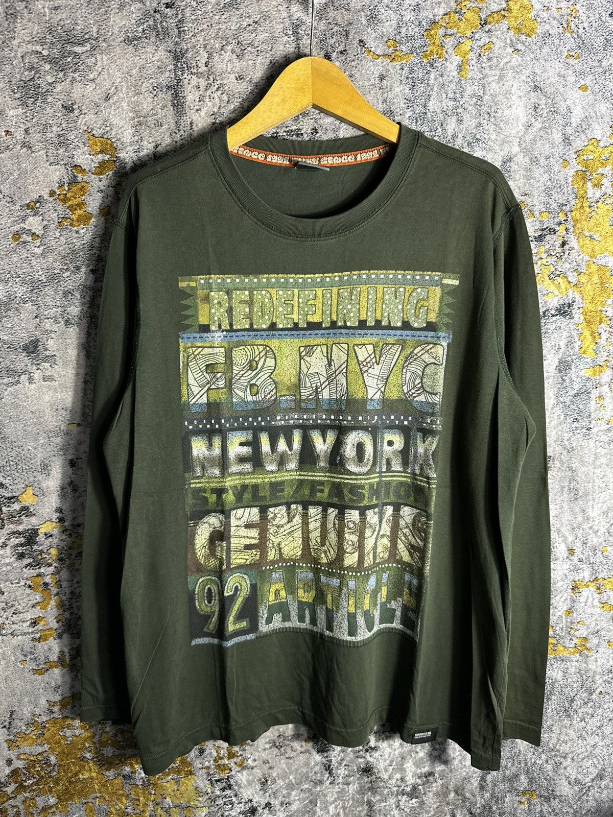 Hysteric Glamour DISTRESSED IF SIX WAS NINE LGB STYLE SLIPPERY LONG SLEEVE Size US XL / EU 56 / 4 - 1 Thumbnail