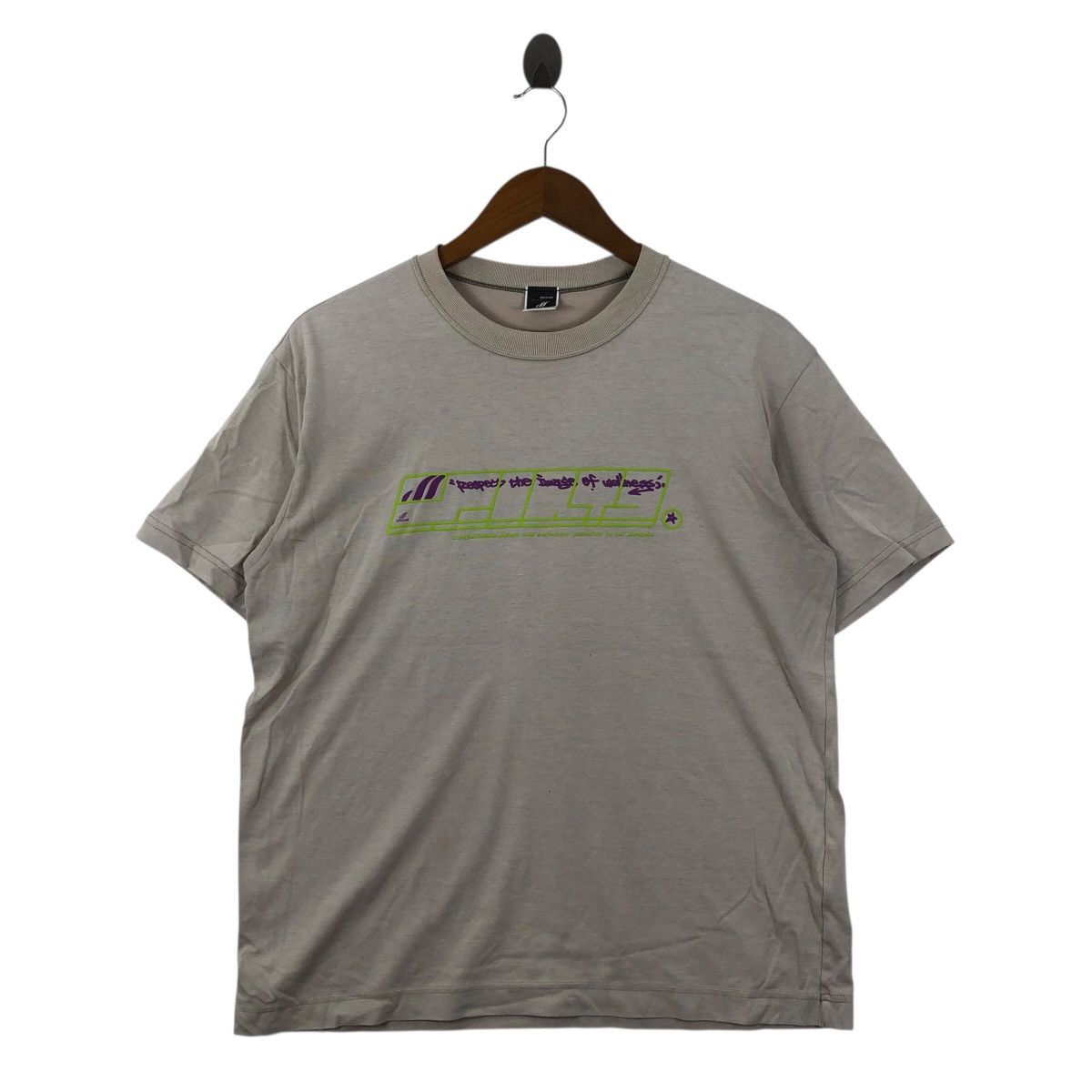 Mizuno Vintage 90s Mizuno Superstar T-Shirt Graffiti Design Size L Size US L / EU 52-54 / 3 - 1 Thumbnail