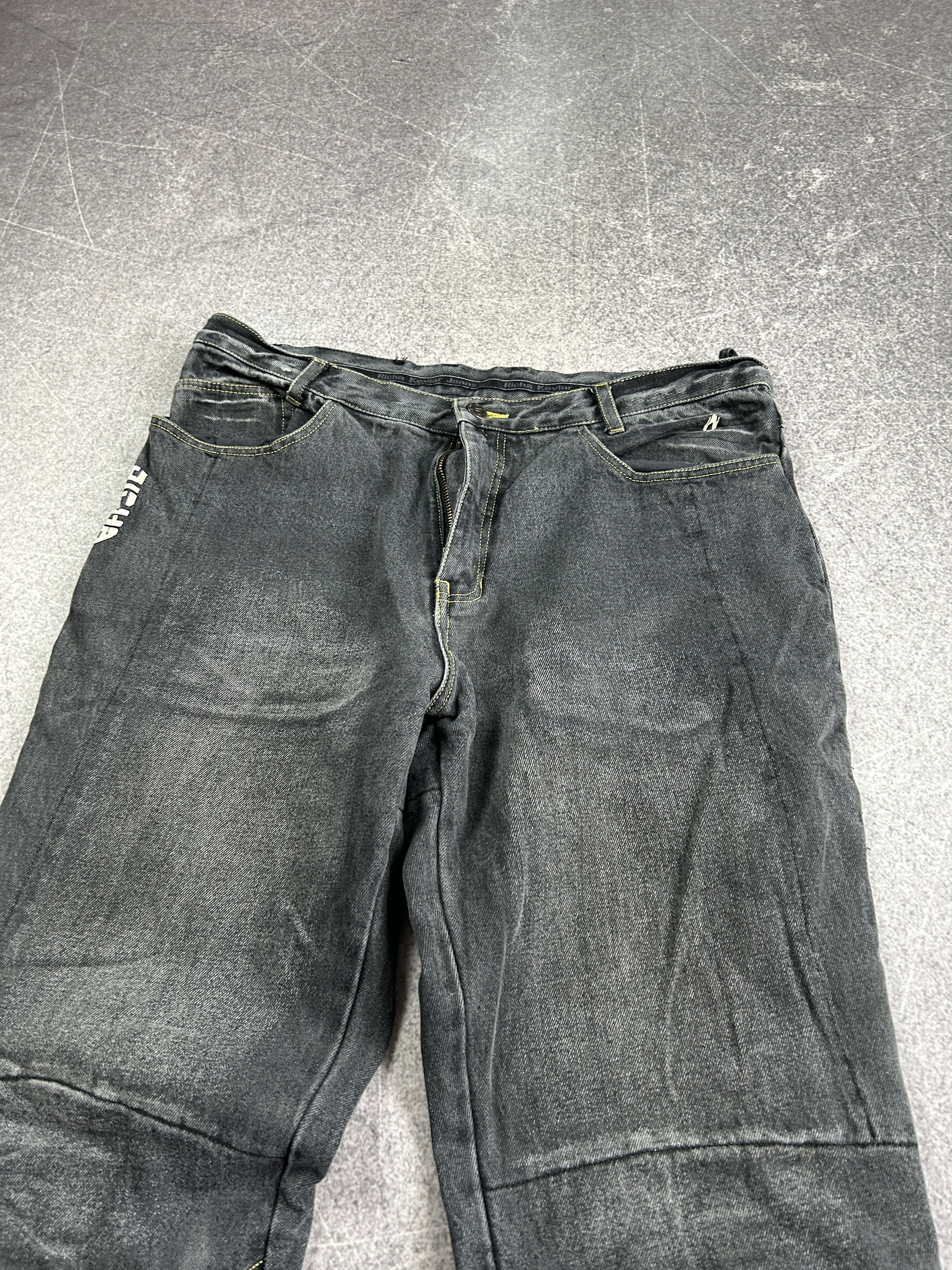 Japanese Brand vintage rick owens opium style japanese washed jeans 90s Size US 34 / EU 50 - 6 Thumbnail