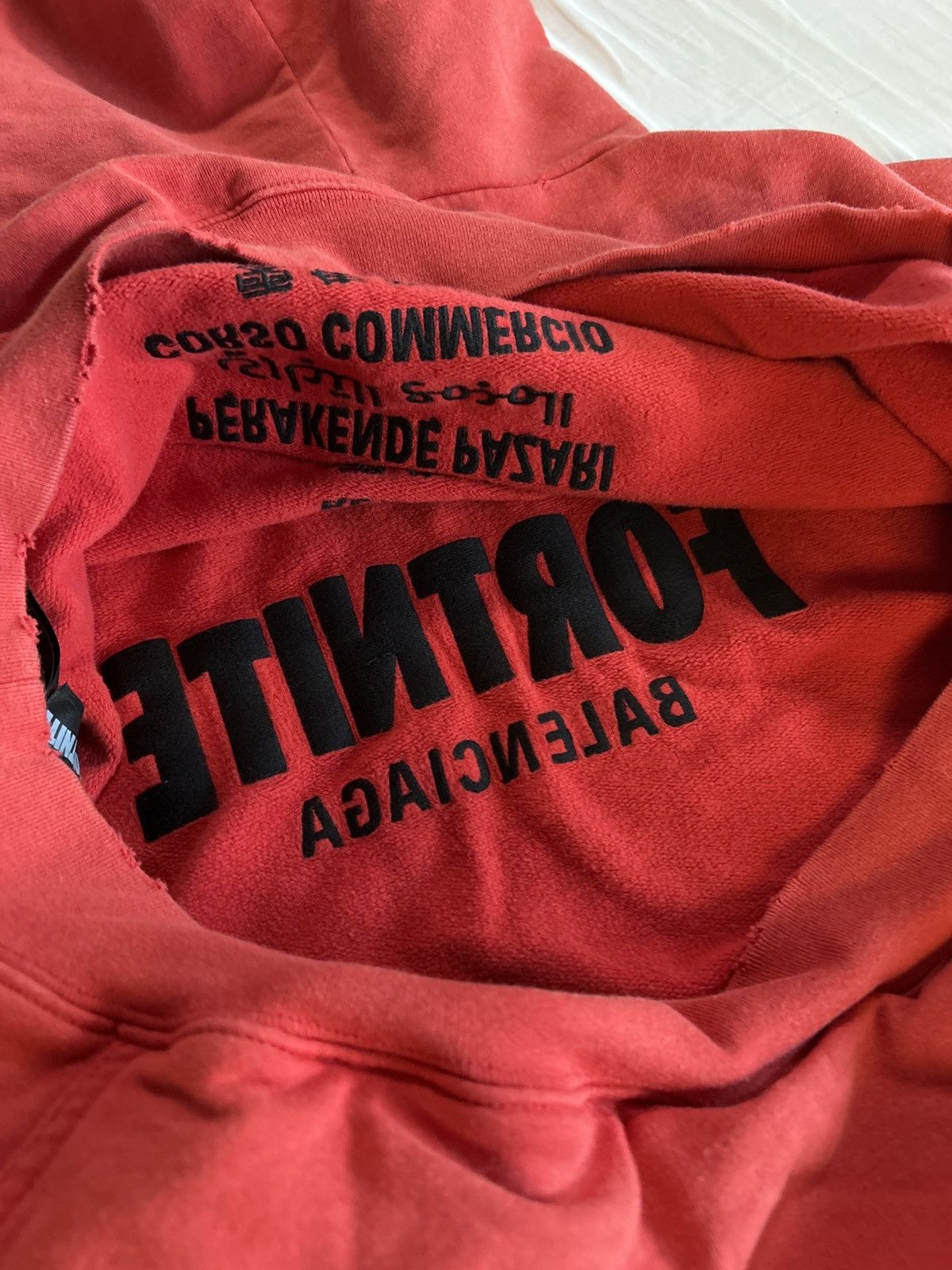 Balenciaga 2021 Fortnite X Balenciaga Red Hoodie Size Large 157/200 Size US L / EU 52-54 / 3 - 10 Thumbnail