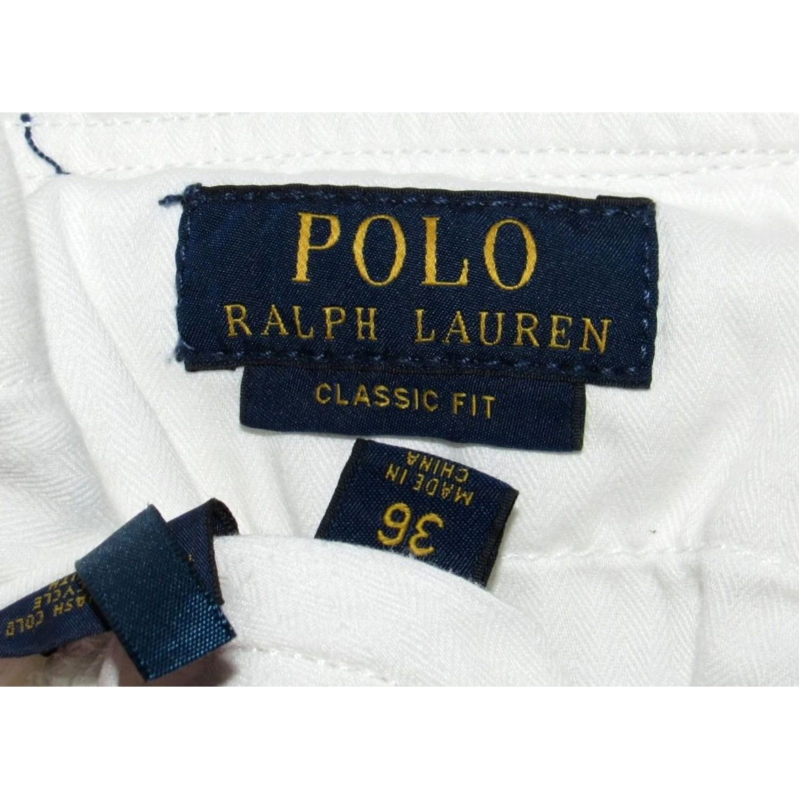 Ralph Lauren Polo RALPH LAUREN White Cotton 10" Cargo Drill Shorts 36 Mens Regular XS-36? Size US M / EU 48-50 / 2 - 4 Thumbnail