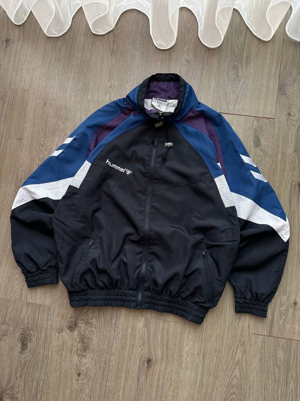 Hummel × Vintage Vintage Hummel Nylon Drill Tracksuit Size US S / EU 44-46 / 1 - 7 Thumbnail