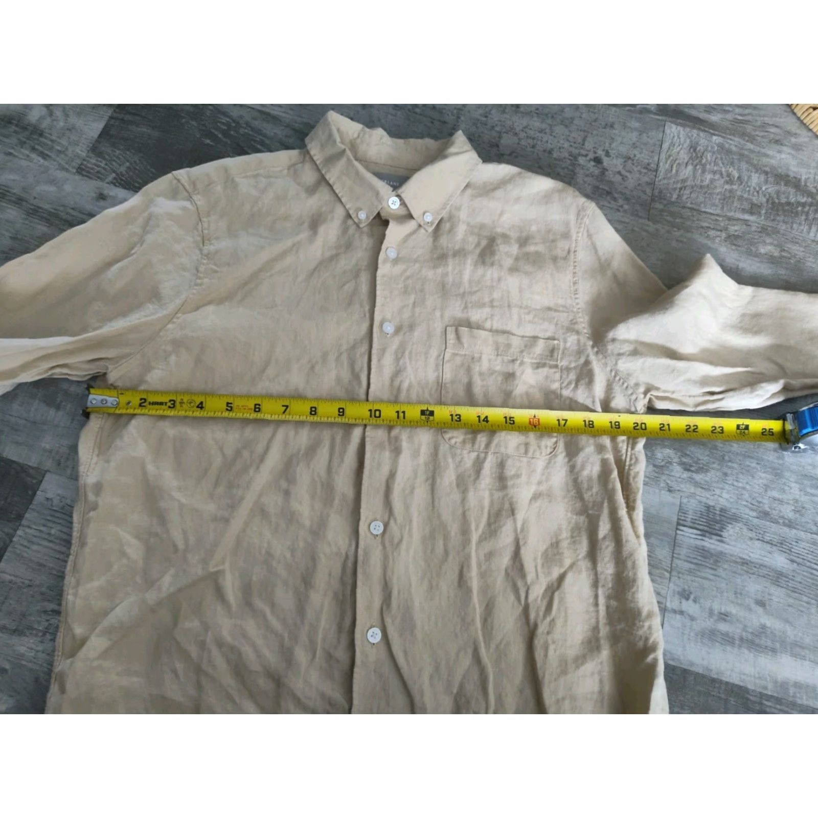 Everlane Vintage Everlane Linen Button Up Shirt Men Medium Long Sleeve Casual Yellow Size US M / EU 48-50 / 2 - 7 Thumbnail