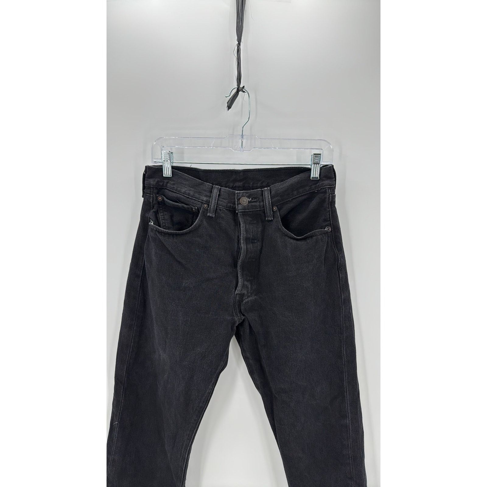 Levi's 501 Original Fit Men's Jeans straight fit button fly black Size US 32 / EU 48 - 3 Thumbnail