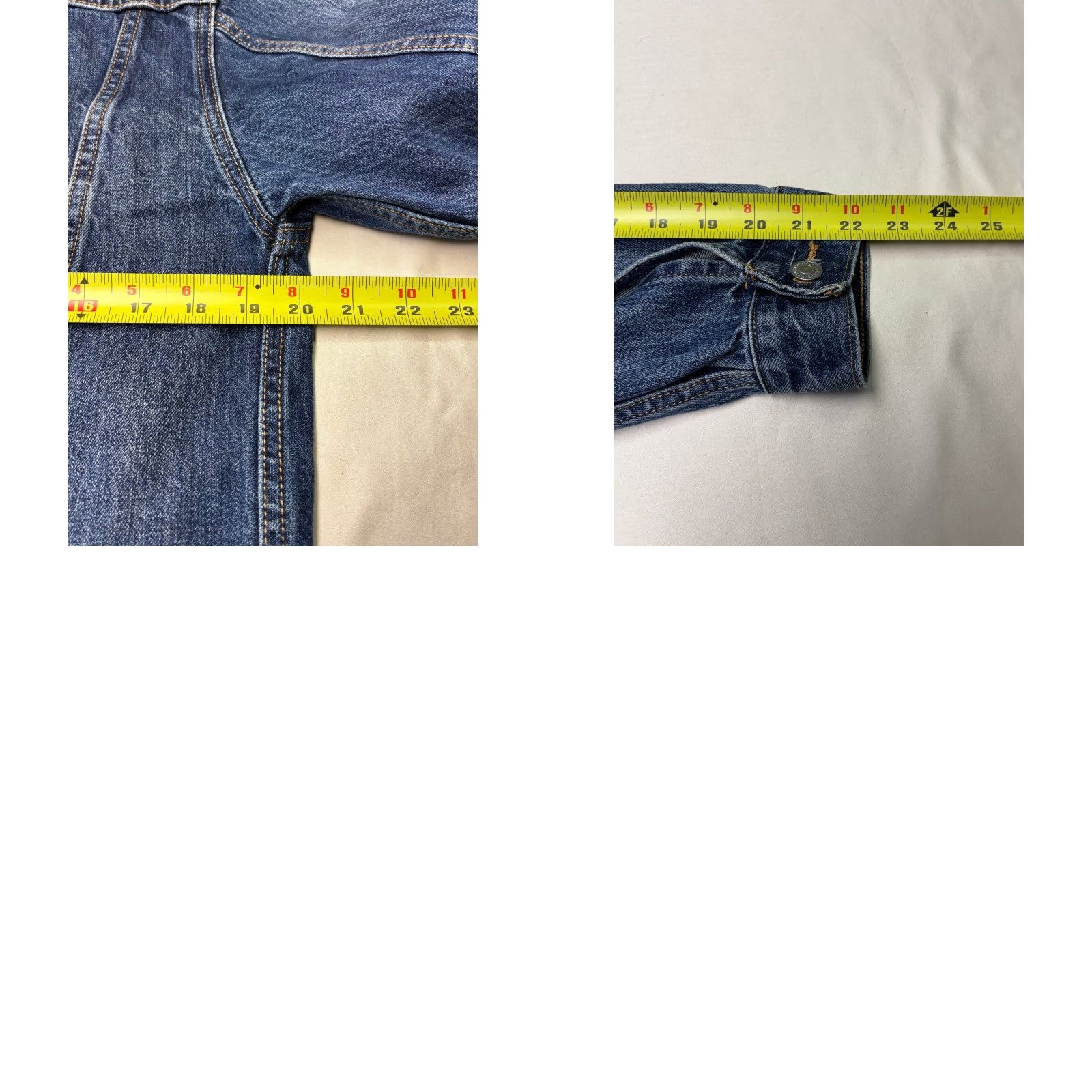 Denime Levi Strauss Premium Trucker Jacket Denim Blue Womens M Regular Size M / US 6-8 / IT 42-44 - 8 Thumbnail