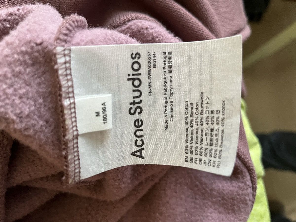 Acne Studios Acne Studios Pink Logo Collar Sweatshirt Size US M / EU 48-50 / 2 - 5 Thumbnail