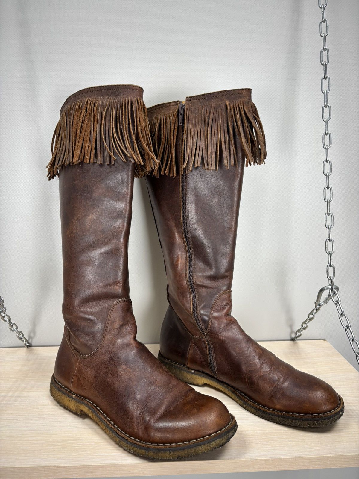 Other Womens western leather boots Size 39 Color Brown Size US 9 / IT 39 - 2 Thumbnail