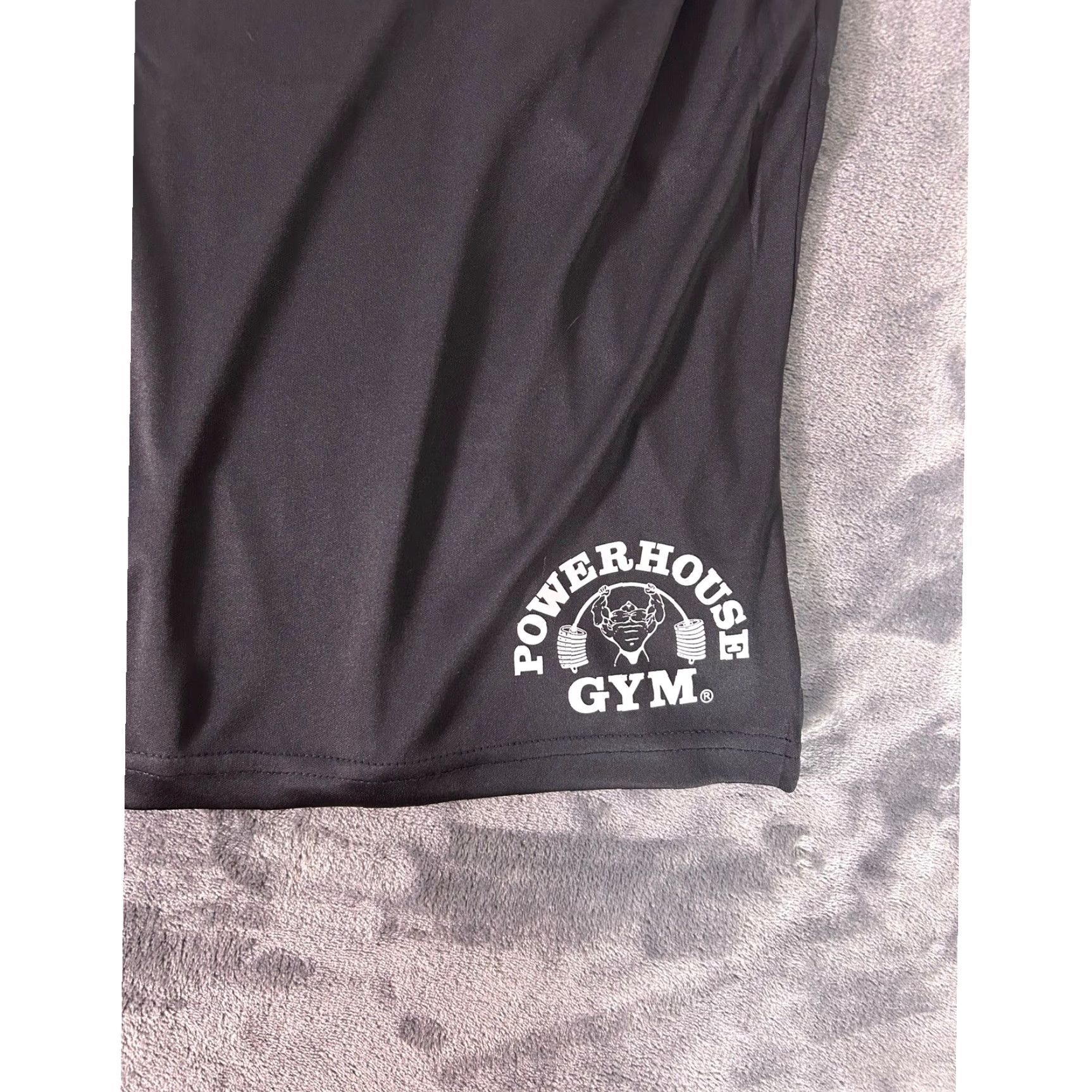 Vintage Y2K Powerhouse Gym Men's Performance Training Shorts XL Black Athletic NWT Size US 36 / EU 52 - 3 Thumbnail