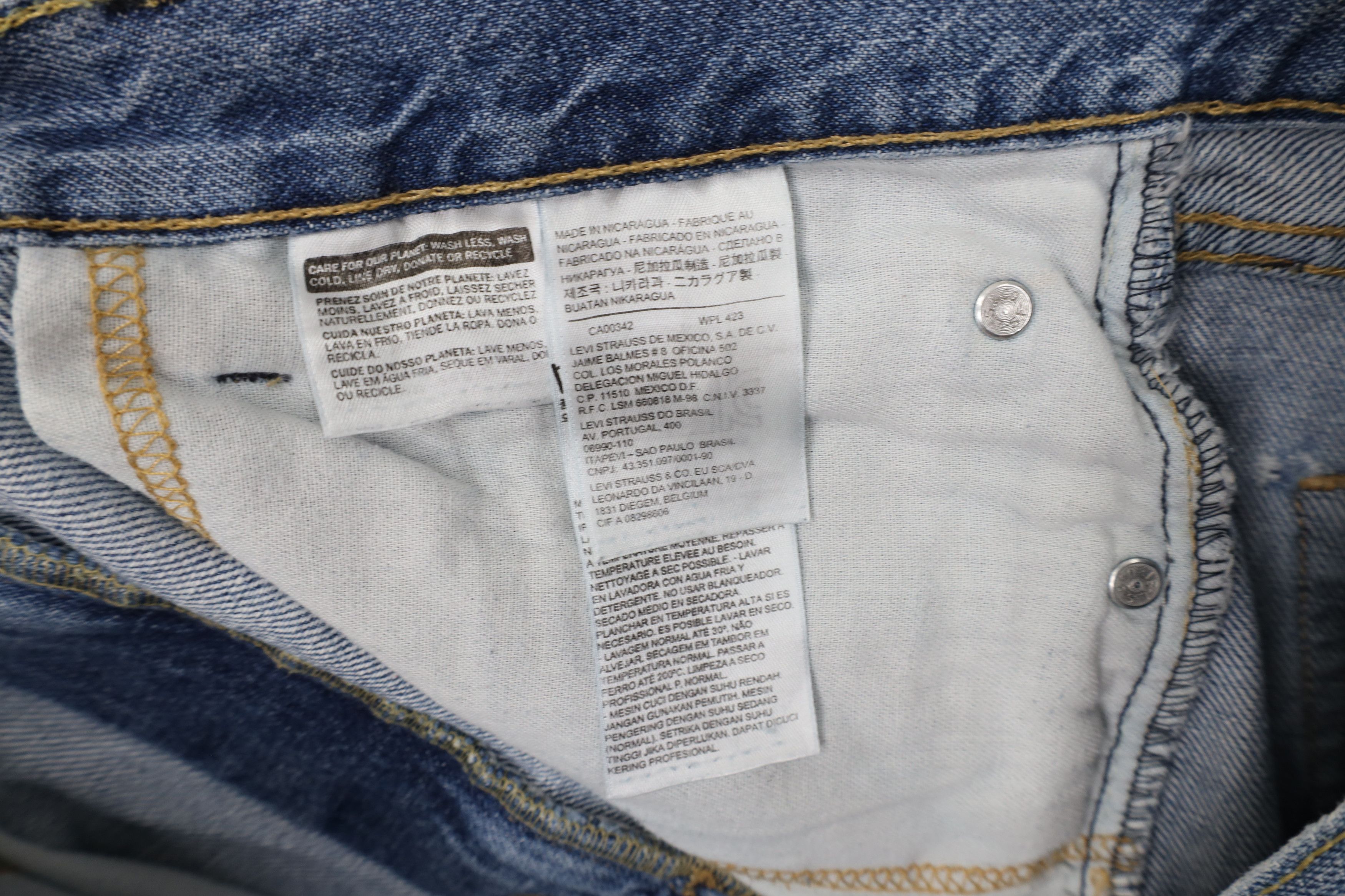 Levi's Vintage Y2K Levis 505 Fit Denim Jean Shorts Jorts Blue Size US 38 / EU 54 - 8 Thumbnail