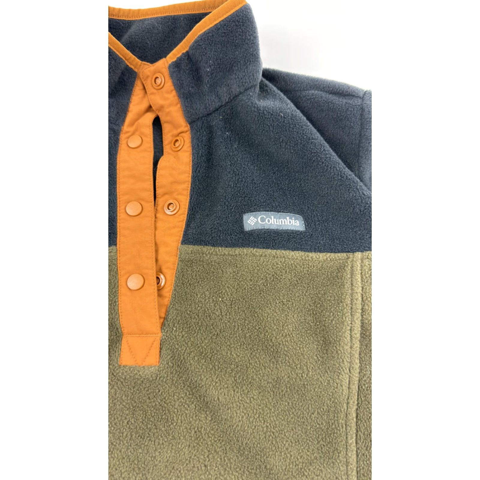Layer 8 Columbia Pullover Womens Medium Fleece Snap Neck Outdoors Hiking Cozy Warm Layer Size M / US 6-8 / IT 42-44 - 3 Thumbnail