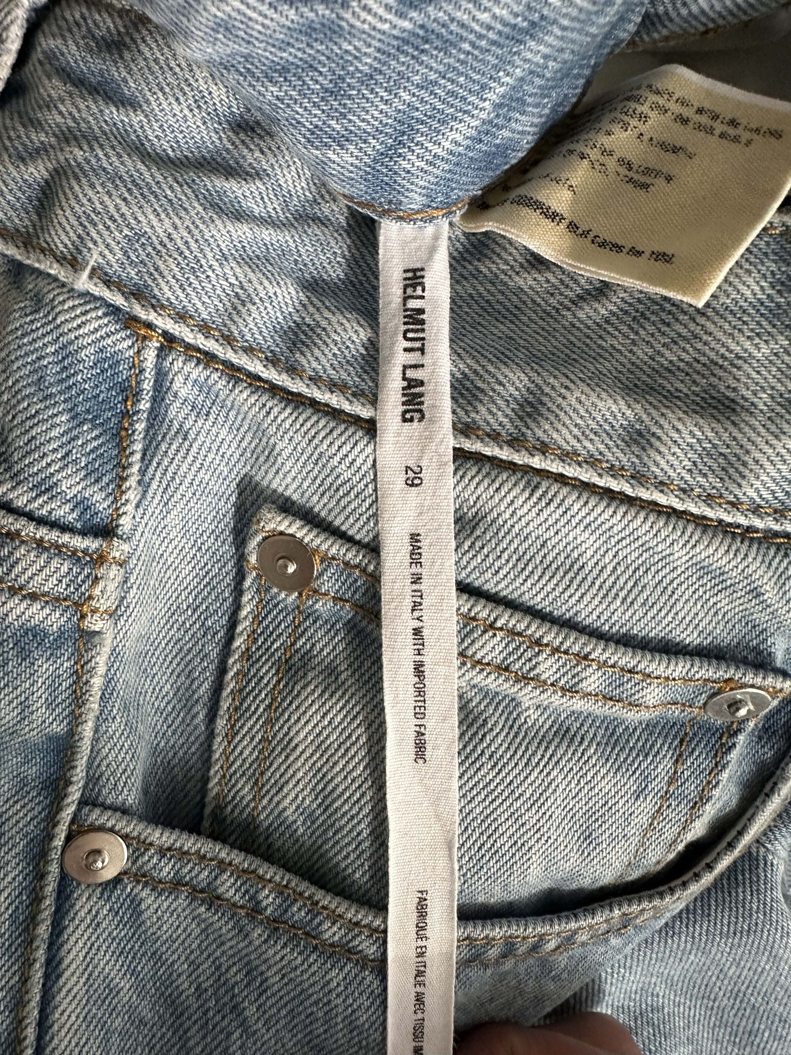 Helmut Lang Shayne Oliver Belt Slim Straight Light Blue Jeans Size US 29 - 7 Thumbnail