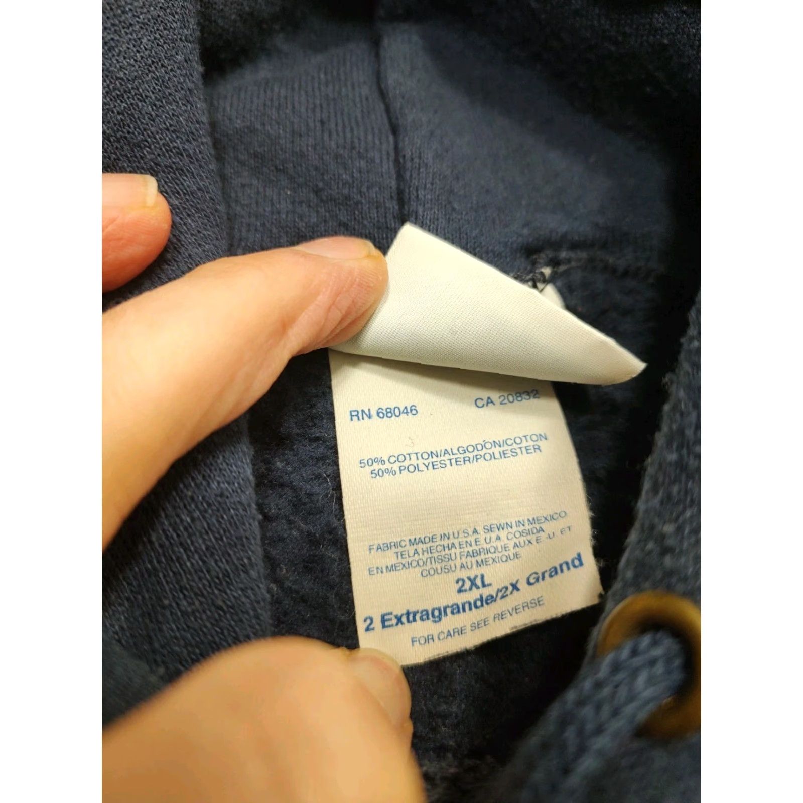 Vintage VINTAGE Discus Bell Atlantic Employee Hoodie Sweatshirt 2XL Navy Blue Tech 80s 90s Men Pullover Crew Neck Drawstring Size US XXL / EU 58 / 5 - 7 Thumbnail