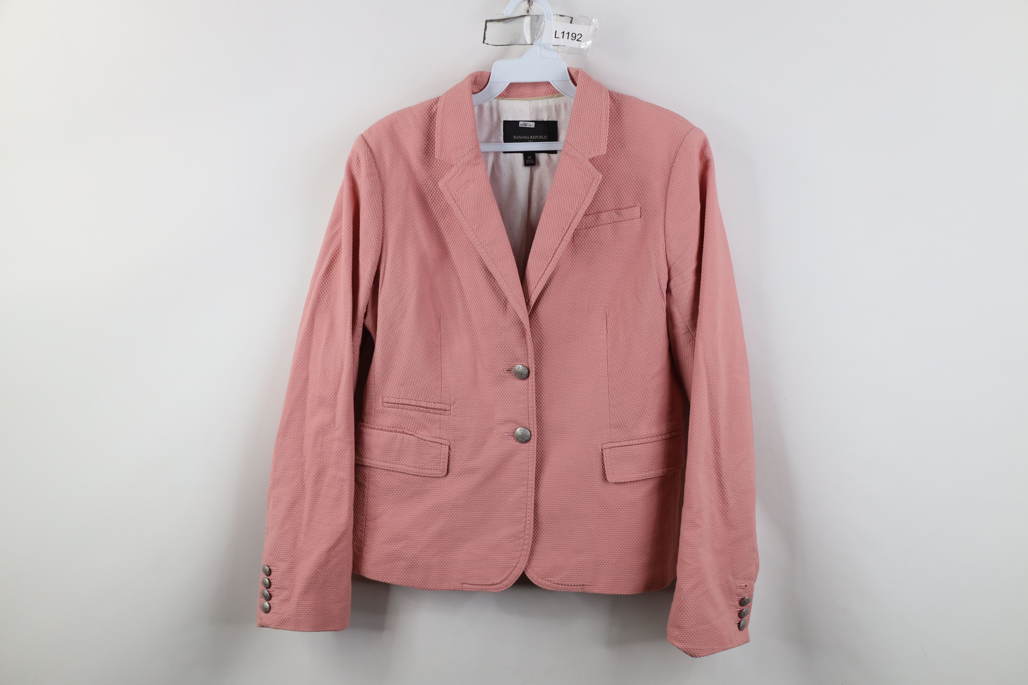 Banana Republic Banana Republic Academy Blazer Jacket Suit Coat Pink Size L / US 10 / IT 46 - 1 Thumbnail