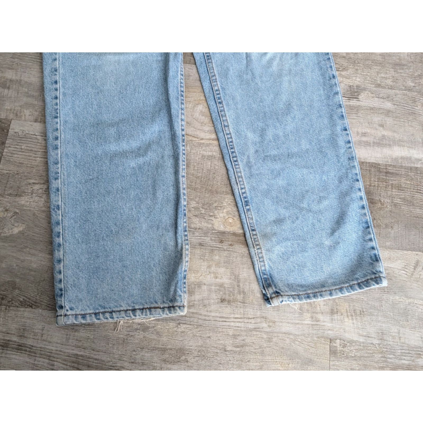 Levi's VINTAGE Levi's 553 Jeans Mens 34x32 Light Wash Distressed 90s White Tab USA Denim 5-Pocket Regular Spring Fall Winter Shoes? Size US 34 / EU 50 - 2 Thumbnail