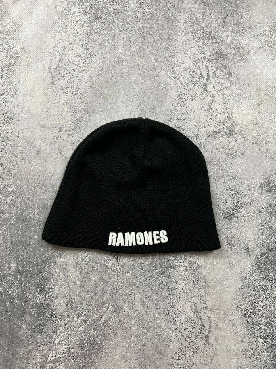 Vintage Vintage Ramones Logo Spell Out Beanie Size ONE SIZE - 2 Thumbnail