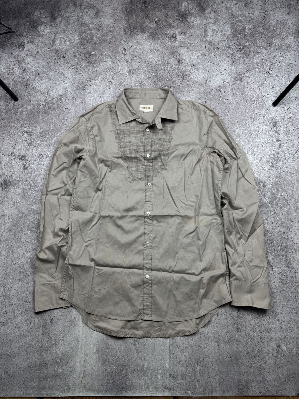 Diesel Vintage Diesel Cowboy Western Embroidered Striped Shirt Size US L / EU 52-54 / 3 - 1 Thumbnail