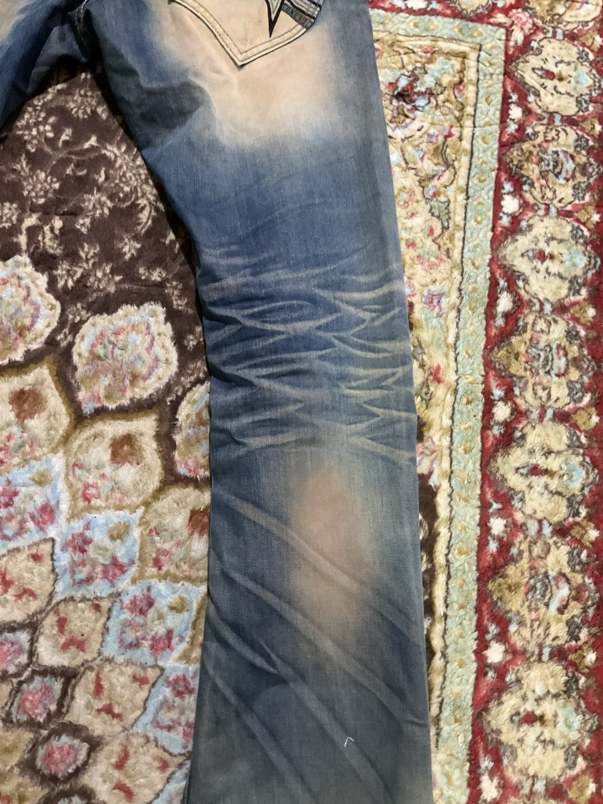 Japanese Brand ONE WILD Baggy Fit Denim Jeans Vintage Y2K Size US 30 / EU 46 - 12 Thumbnail