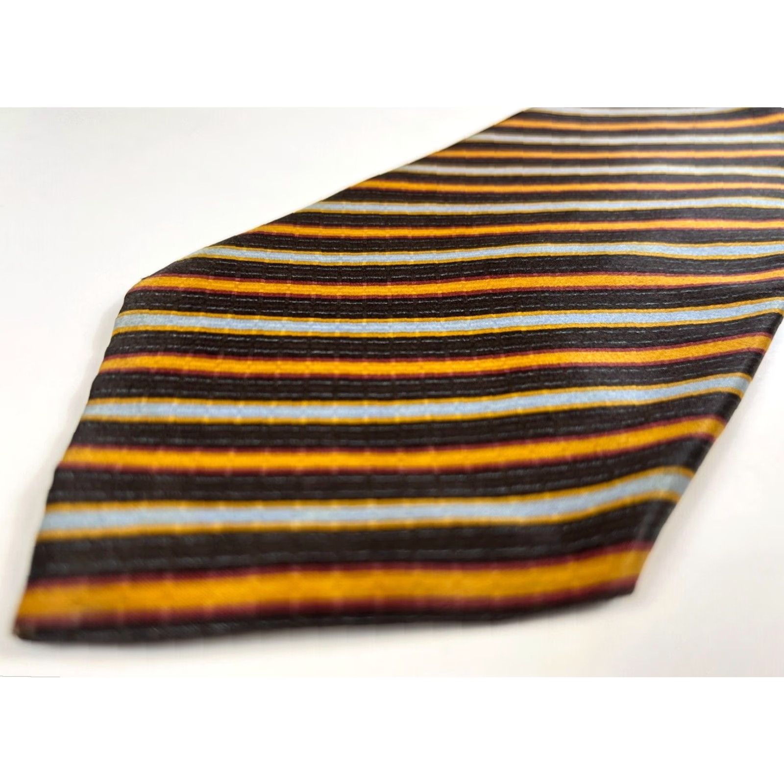 Brioni Brioni Men's Luxury Silk Tie Striped Handmade in Italy Long 63" Width 3.5" Multicolor Size ONE SIZE - 6 Thumbnail