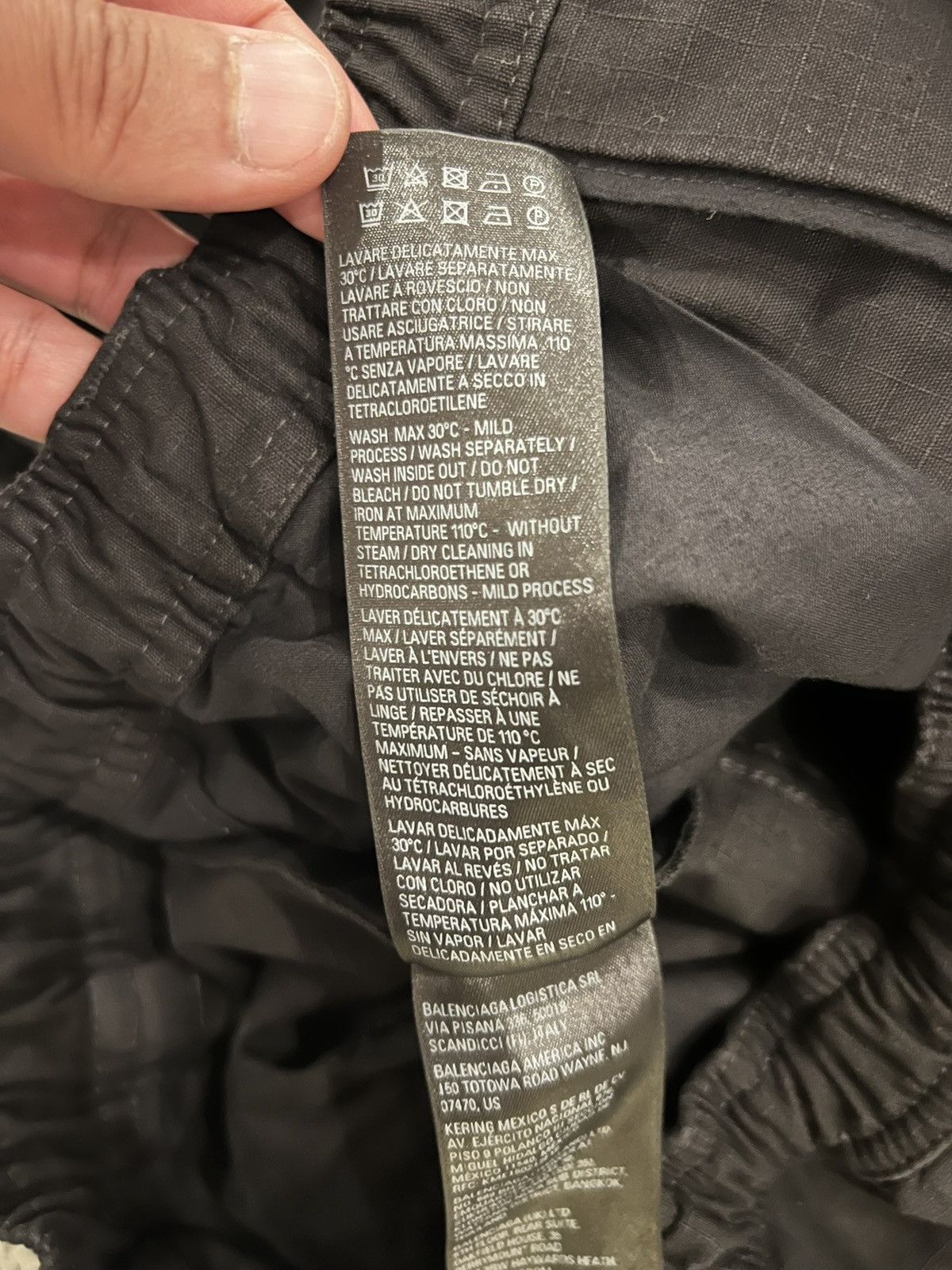 Balenciaga Parachute Cargo Pants Drawstring Bottoms Size US 30 / EU 46 - 10 Thumbnail