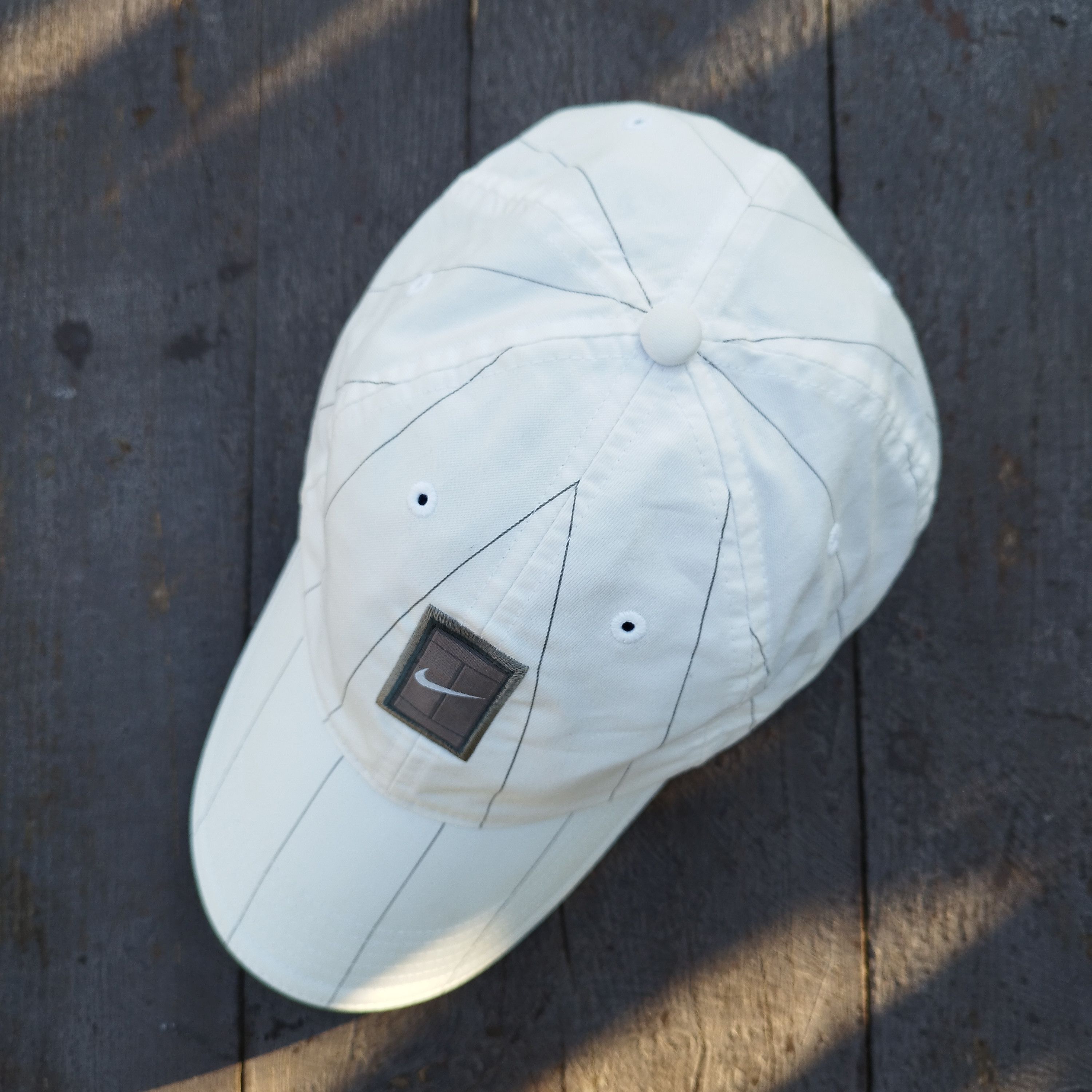Nike Rare Vintage Y2k Nike Court Pinstripe Tennis Hat One Size Size ONE SIZE - 4 Thumbnail