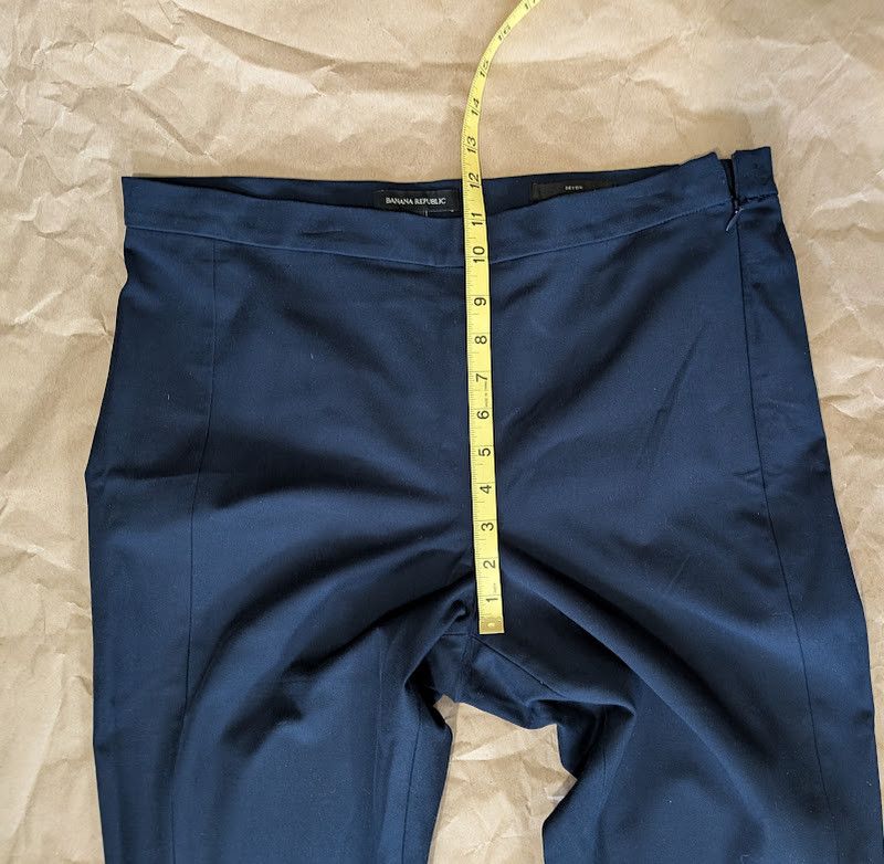 Banana Republic navy Devon stretch skinny ankle size 14 pants Size 36" / US 14 / IT 50 - 5 Thumbnail