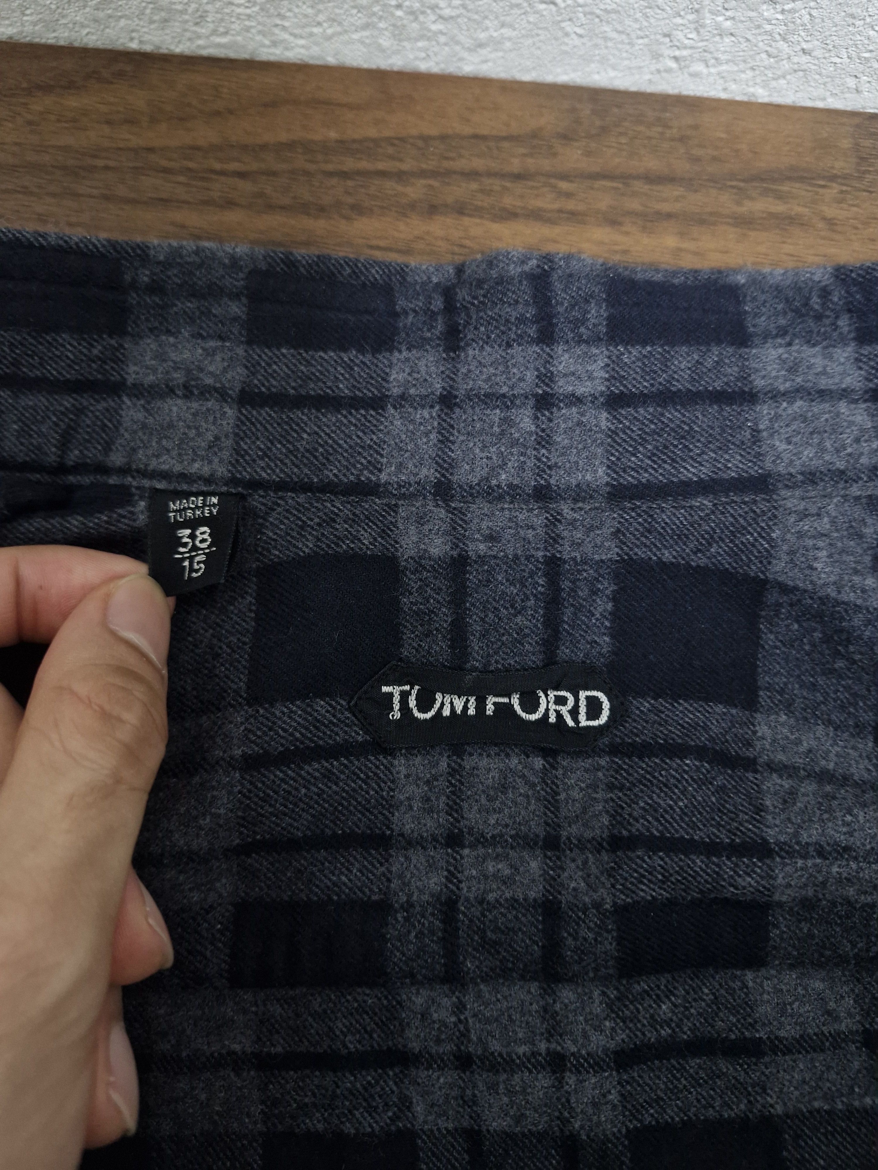 Tom Ford TOM FORD FW21 Western Plaid Button Shirt Size US M / EU 48-50 / 2 - 6 Thumbnail