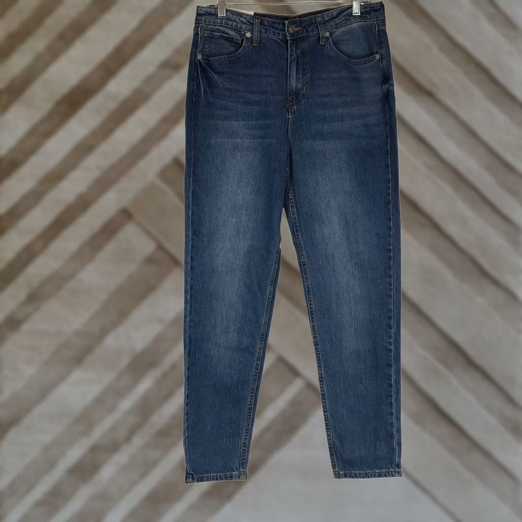 Vintage BP Women Medium Wash High Rise Mom Jeans Tapered Leg Blue Size 32 RN58665 Size 24" / US 00 / IT 34 - 1 Thumbnail