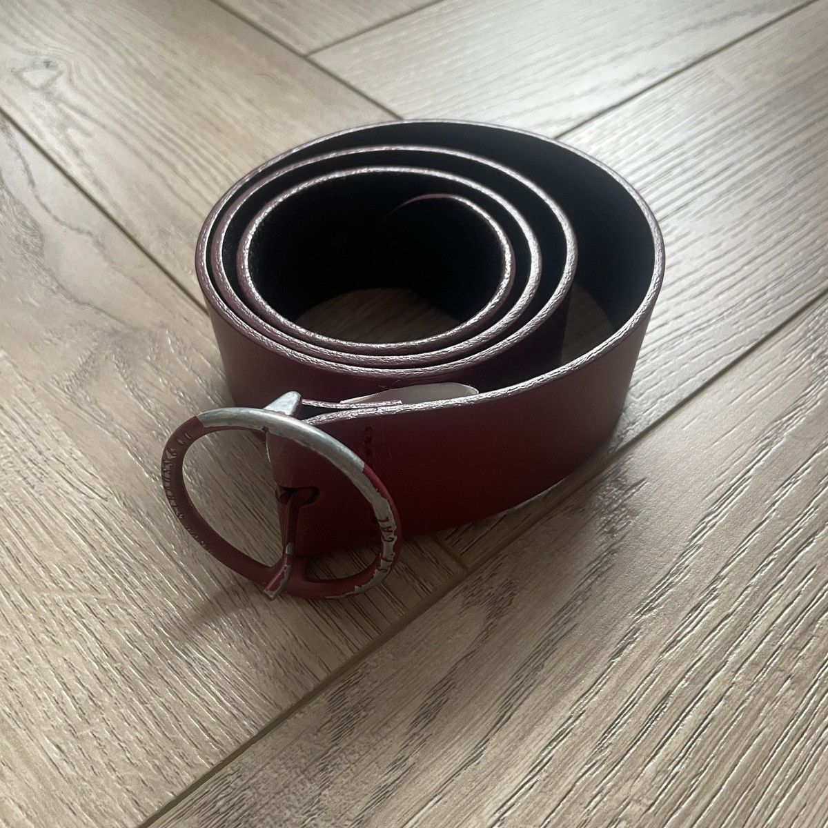 Levi's Levi’s Vintage Italian Bovine Leather Belt in Oxblood Size ONE SIZE - 5 Thumbnail
