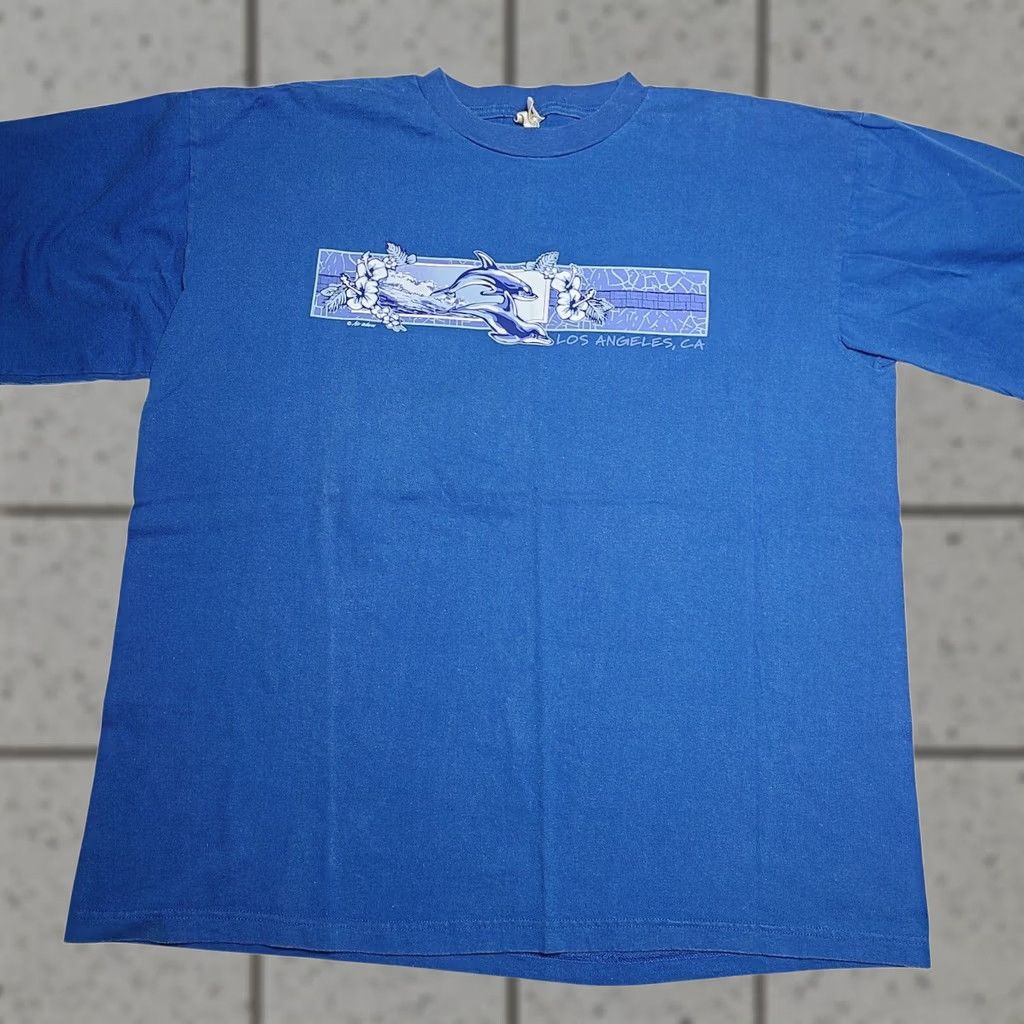 Vintage VTG 90s Tour Champ Los Angeles California Beach Ocean T-Shirt Men’s Size 2XL Size US XXL / EU 58 / 5 - 1 Thumbnail