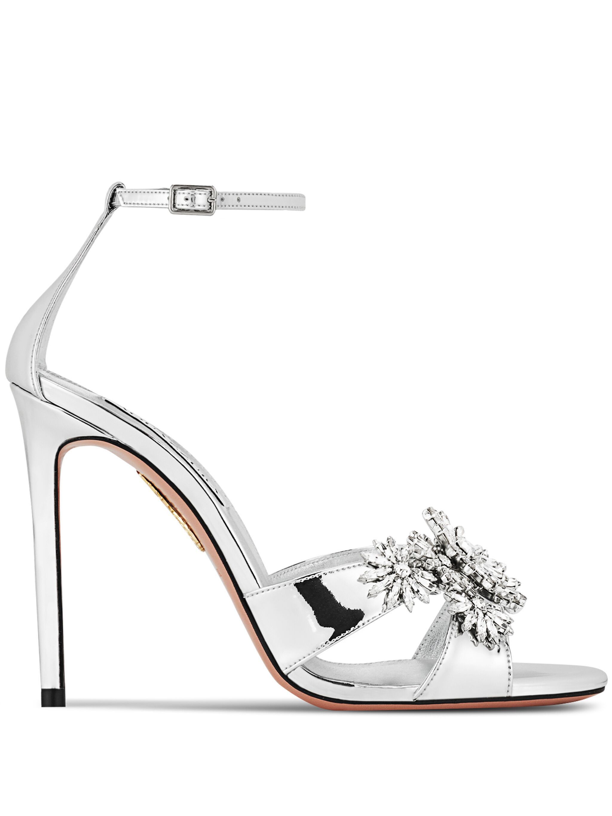 Aquazzura o1srvl11e1024 Heel in Silver Size US 10 / IT 40 - 2 Thumbnail