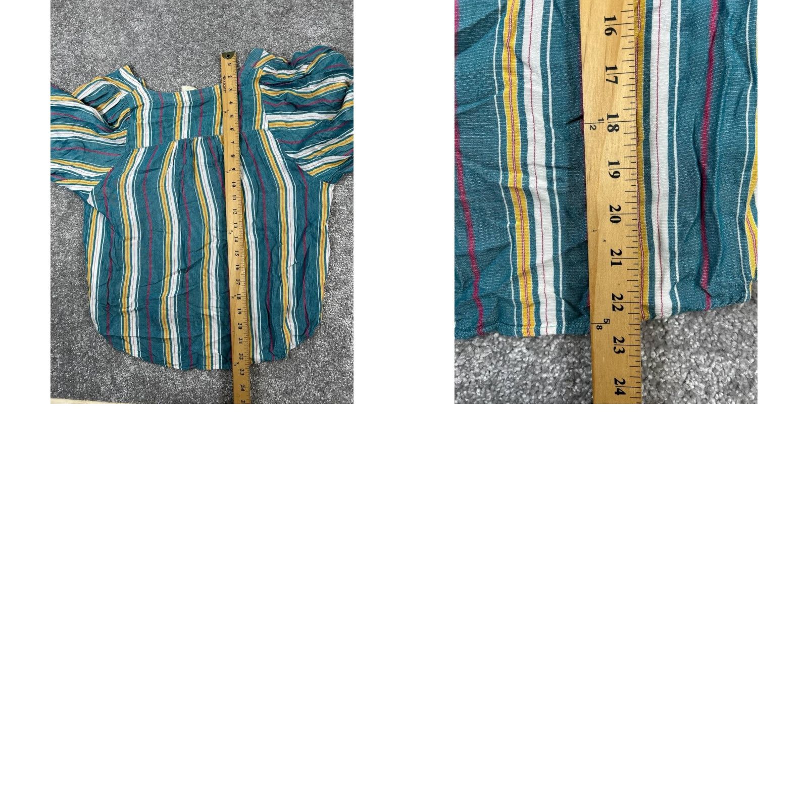 Vintage Maeve Womens Small Blue Yellow Red Shirt Blouse V-Neck Long Sleeve Rayon Casual Classic Knit Size S / US 4 / IT 40 - 8 Thumbnail