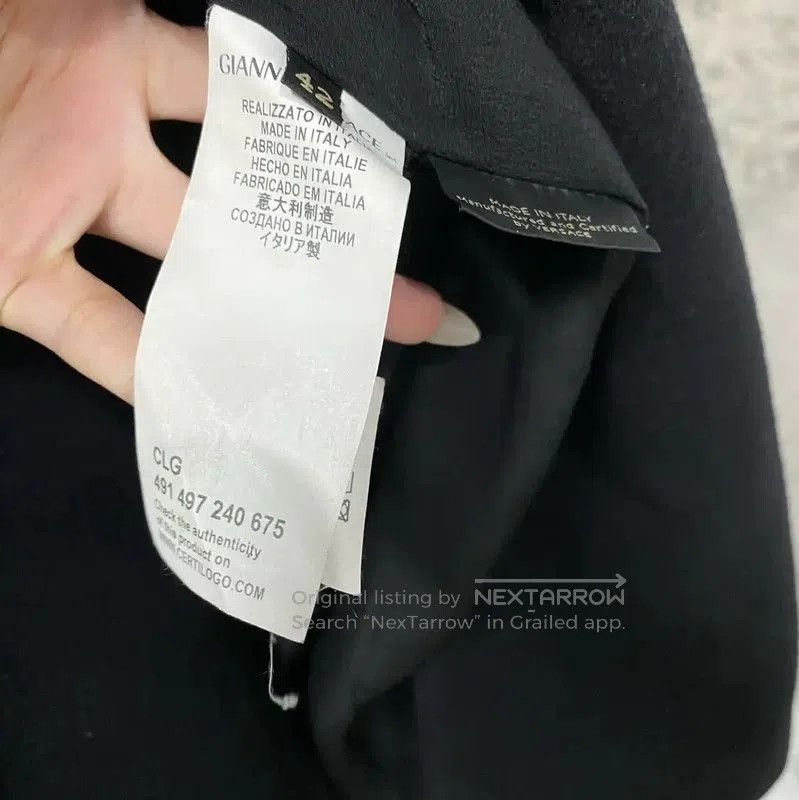 Versace Versace Black Wool Long Coat for Women . Size XXS / US 00 / IT 34 - 7 Thumbnail