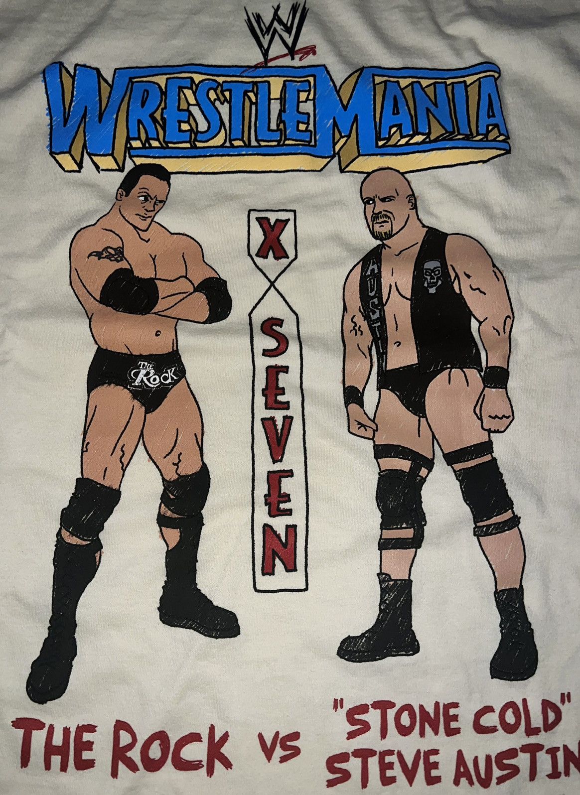 WWE WWE WRESTLEMANIA X SEVEN T-SHIRT Size US L / EU 52-54 / 3 - 2 Thumbnail