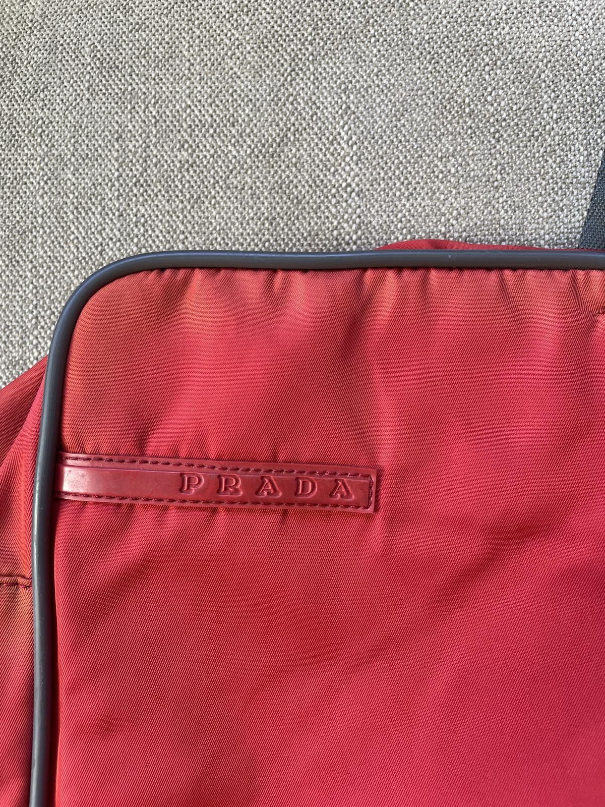 Prada PRADA Nylon Hand Bag 2WAY Red Auth ar8326 FREE SHIPPING! Size ONE SIZE - 2 Thumbnail