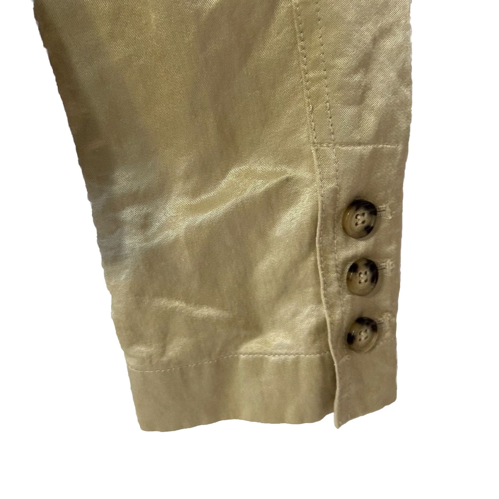 Michael Kors VINTAGE Michael Kors Jacket Women M Gold Button Up Pockets Casual Party/Cocktail Workwear Size M / US 6-8 / IT 42-44 - 4 Thumbnail