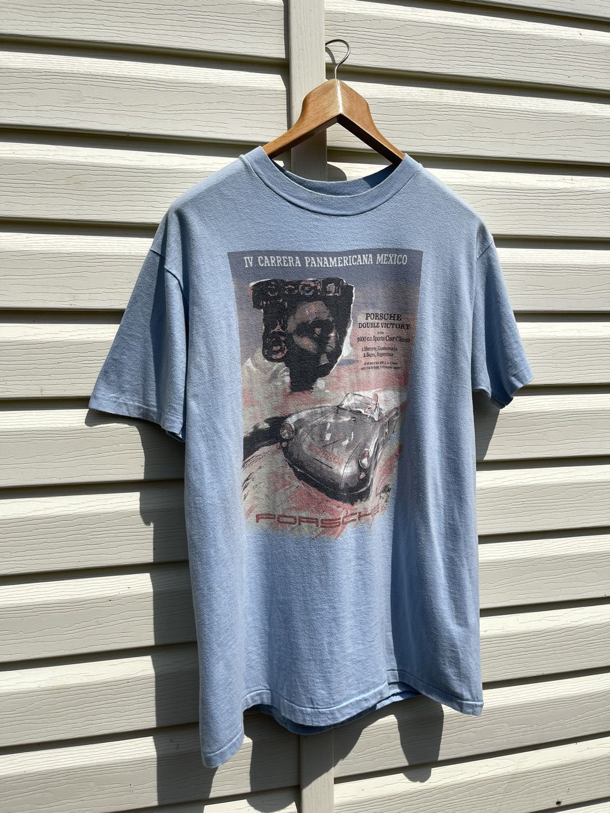Porsche Design 90s Porsche Carrera Panamericana Mexico Double Victory Tee Size US XL / EU 56 / 4 - 4 Thumbnail