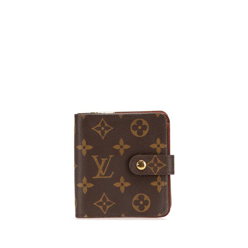 Louis Vuitton Louis Vuitton Louis Vuitton Compact Zip Monogram Wallet Canvas Short Wallet M61667 Size ONE SIZE - 1 Thumbnail